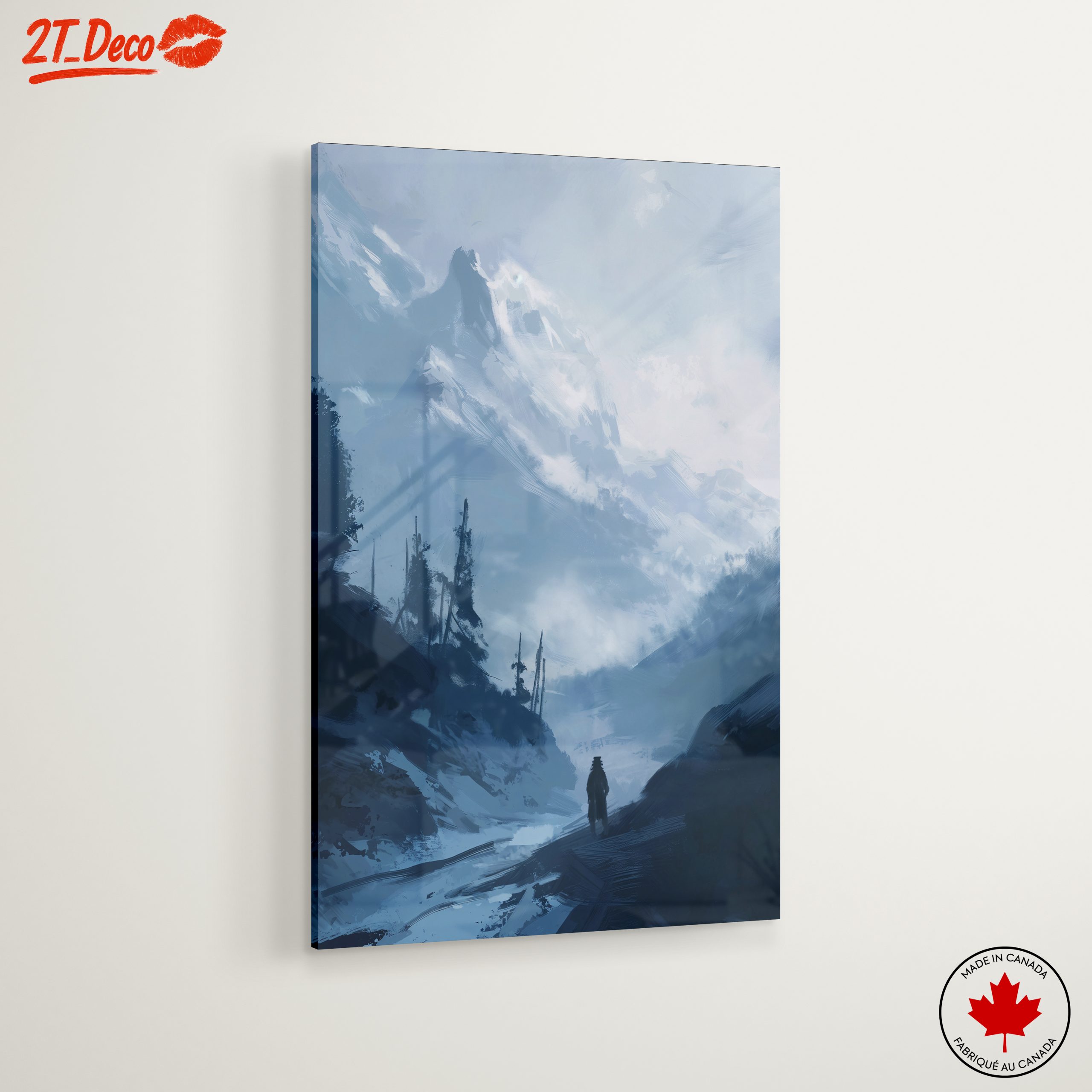 Mysterious Mountain Landscape Artwork - Image 6