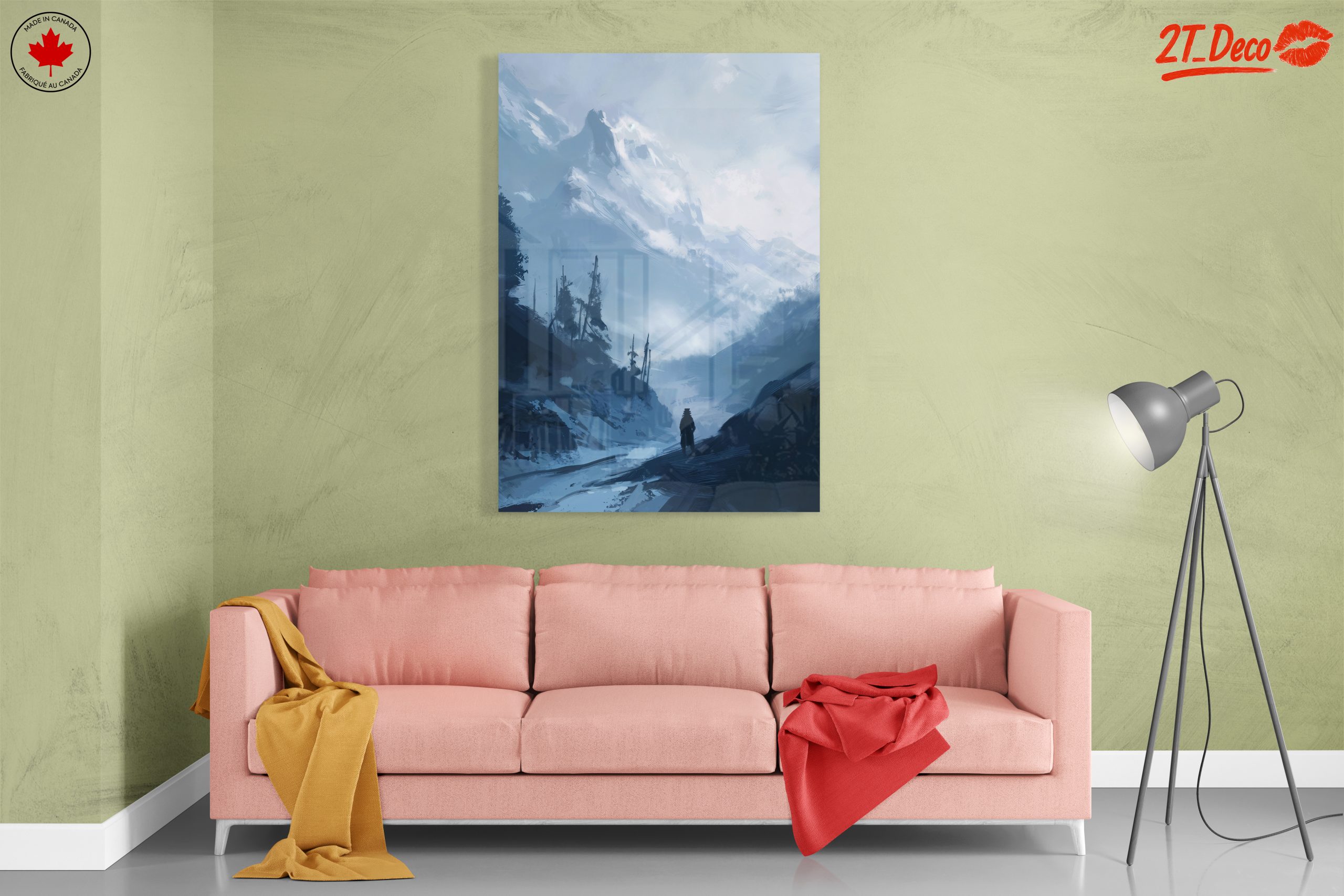Mysterious Mountain Landscape Artwork - Image 7