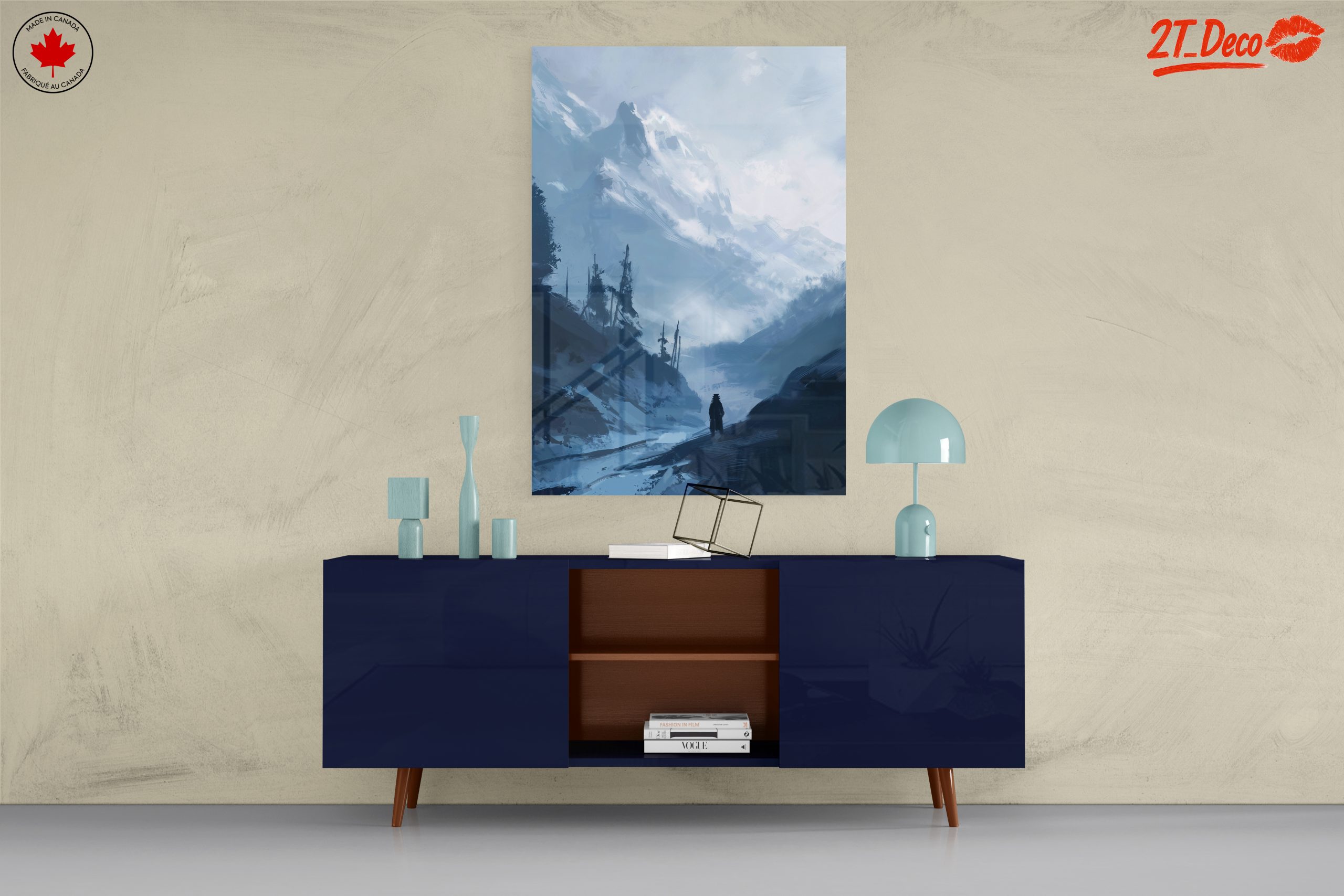 Mysterious Mountain Landscape Artwork - Image 8