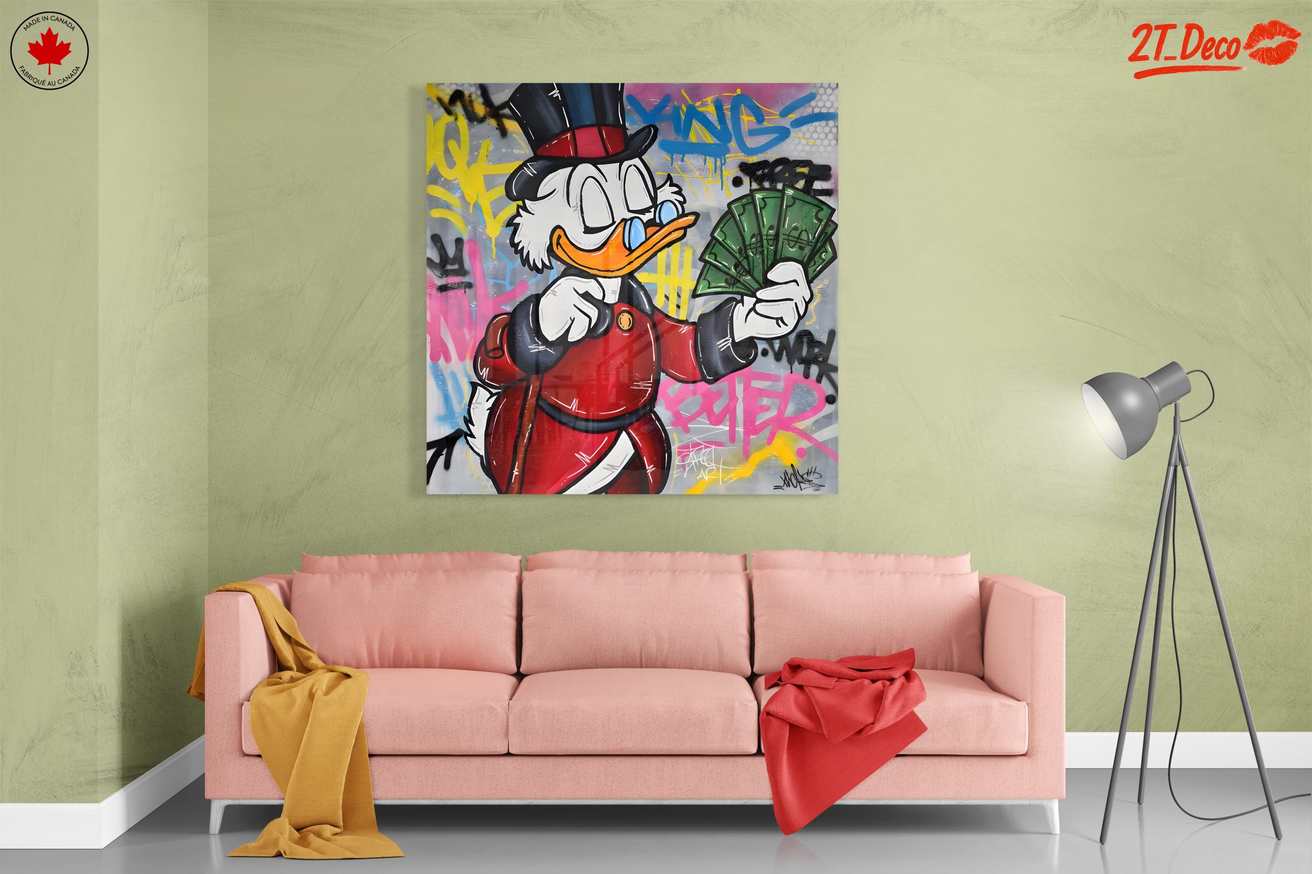 Stylized Scrooge McDuck in Urban Art - Image 7