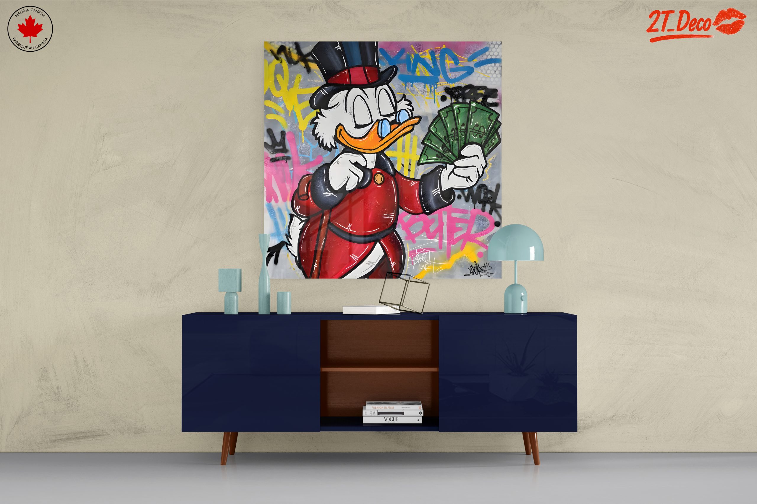 Stylized Scrooge McDuck in Urban Art - Image 8