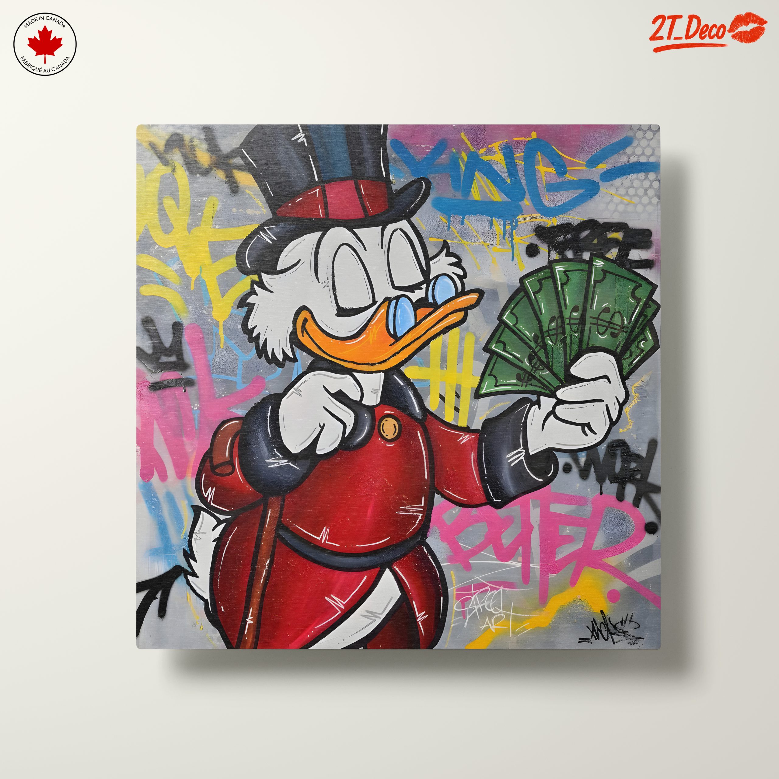 Stylized Scrooge McDuck in Urban Art - Image 10