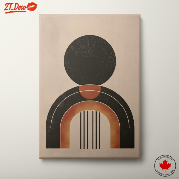 Geometric Abstract Art with Earthy Tones 2