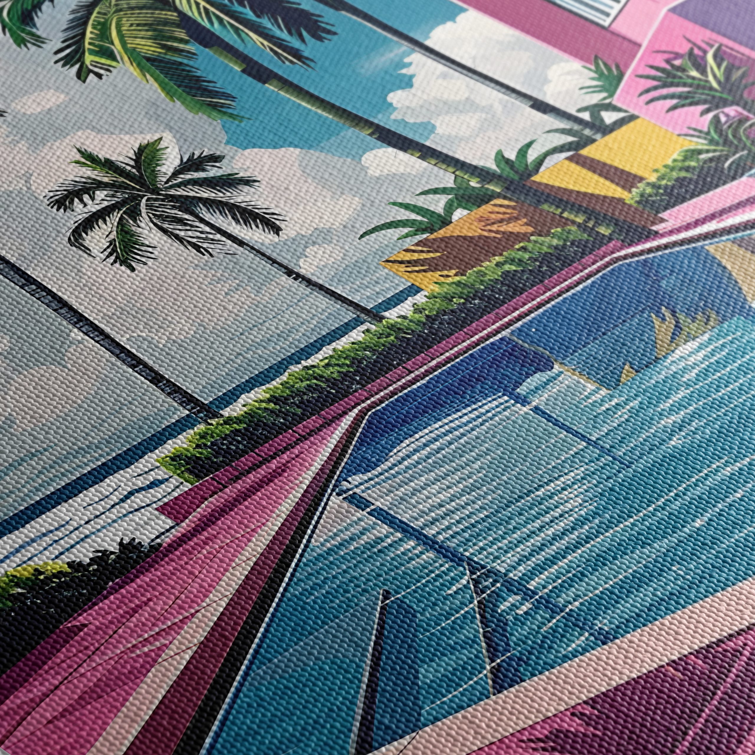 Tropical Poolside Paradise with Palm Trees - Image 5