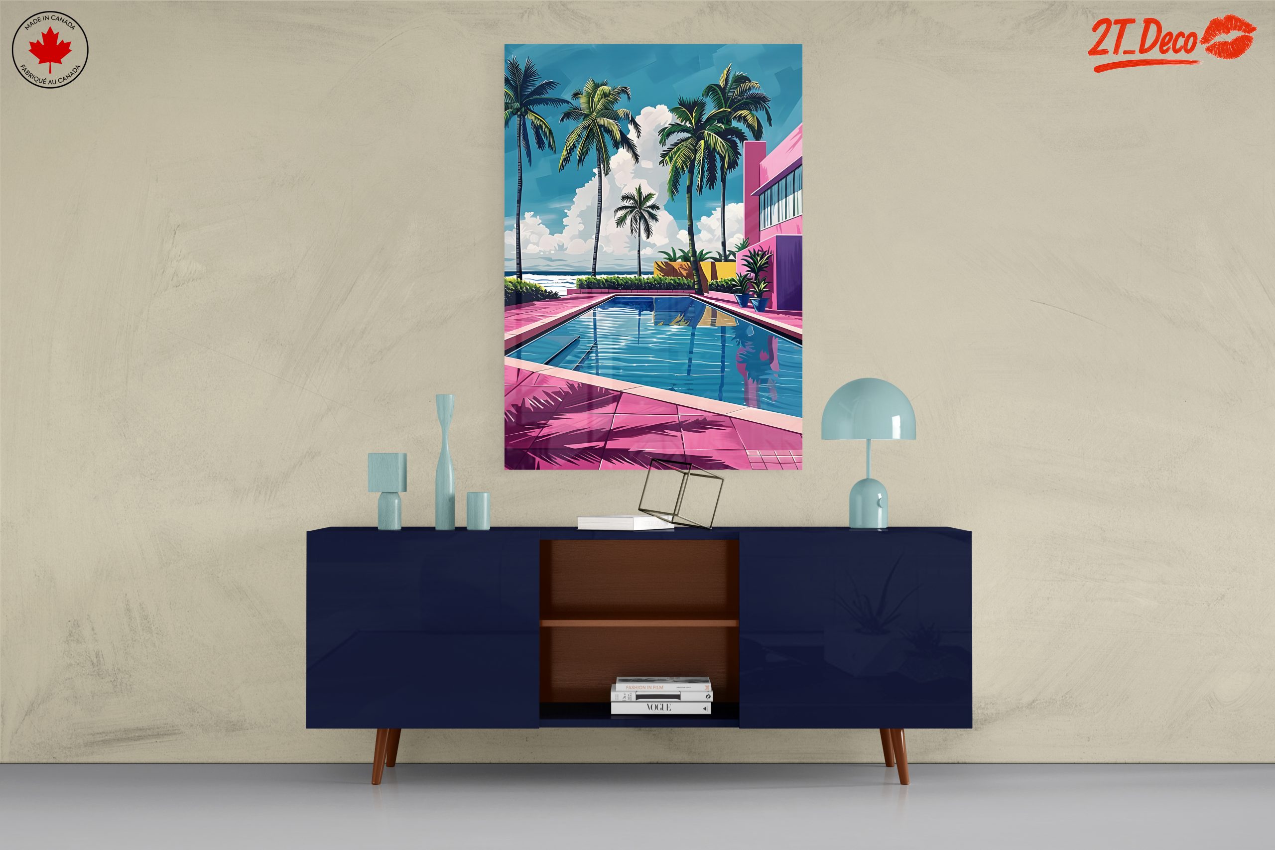 Tropical Poolside Paradise with Palm Trees - Image 8
