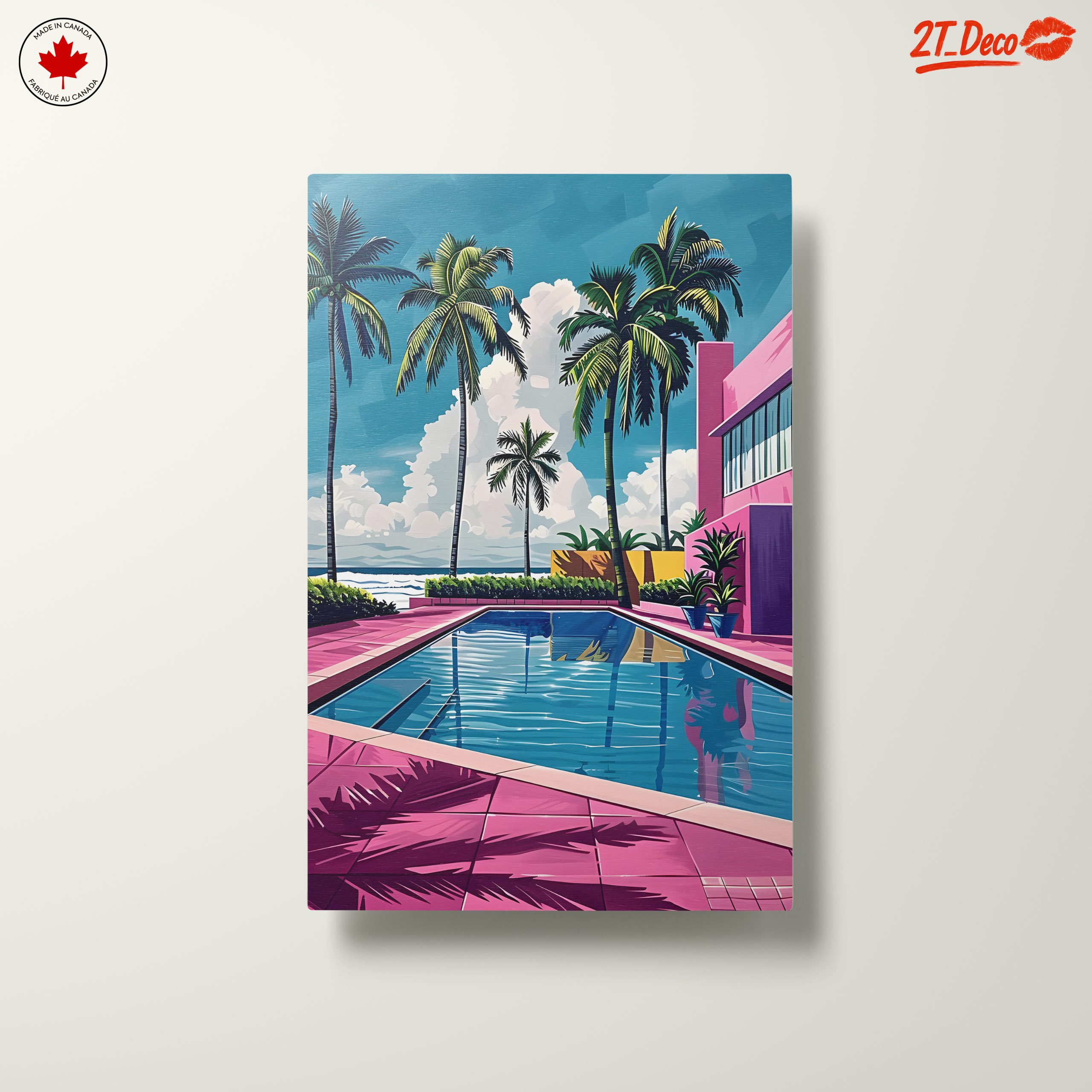 Tropical Poolside Paradise with Palm Trees - Image 10