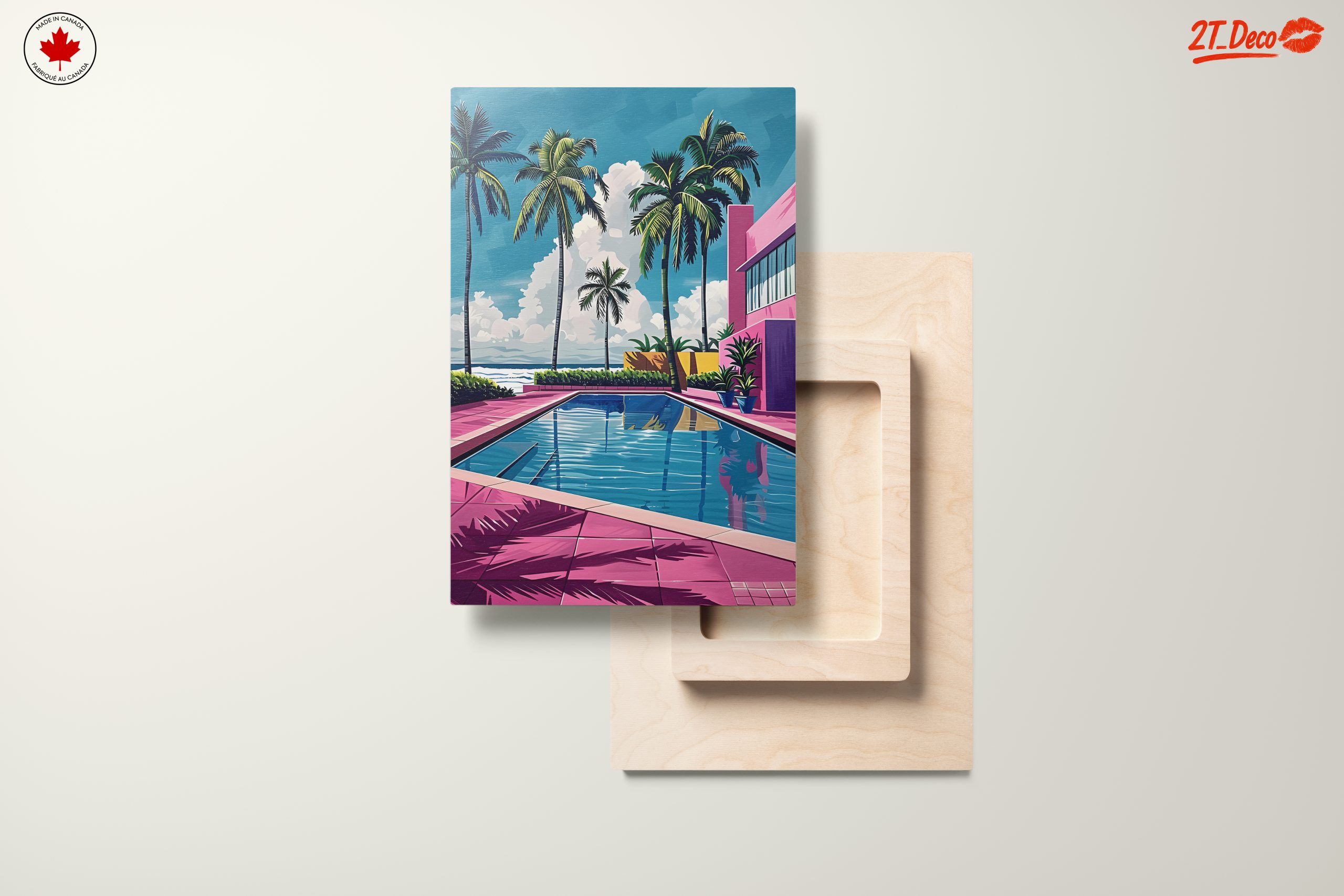 Tropical Poolside Paradise with Palm Trees - Image 11