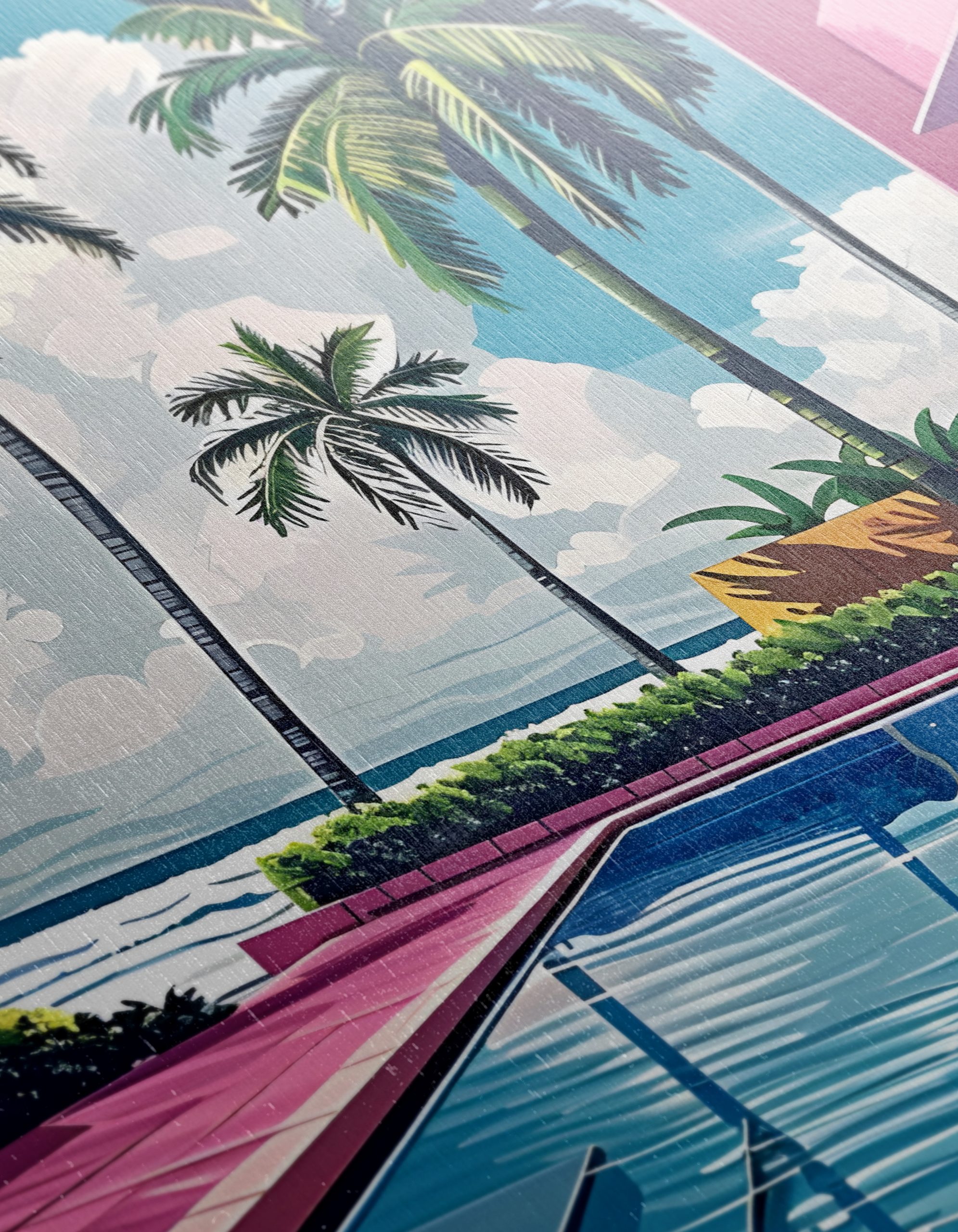 Tropical Poolside Paradise with Palm Trees - Image 12