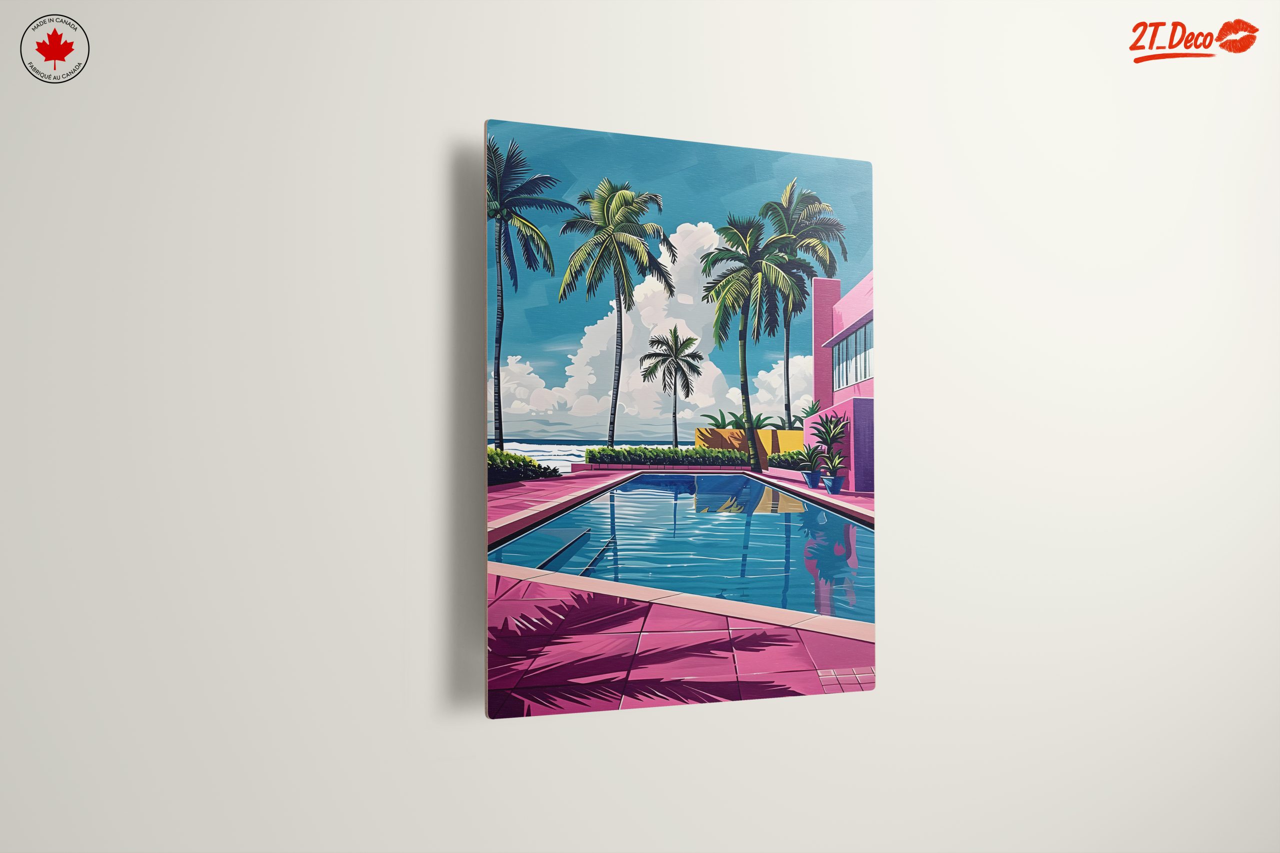 Tropical Poolside Paradise with Palm Trees - Image 13