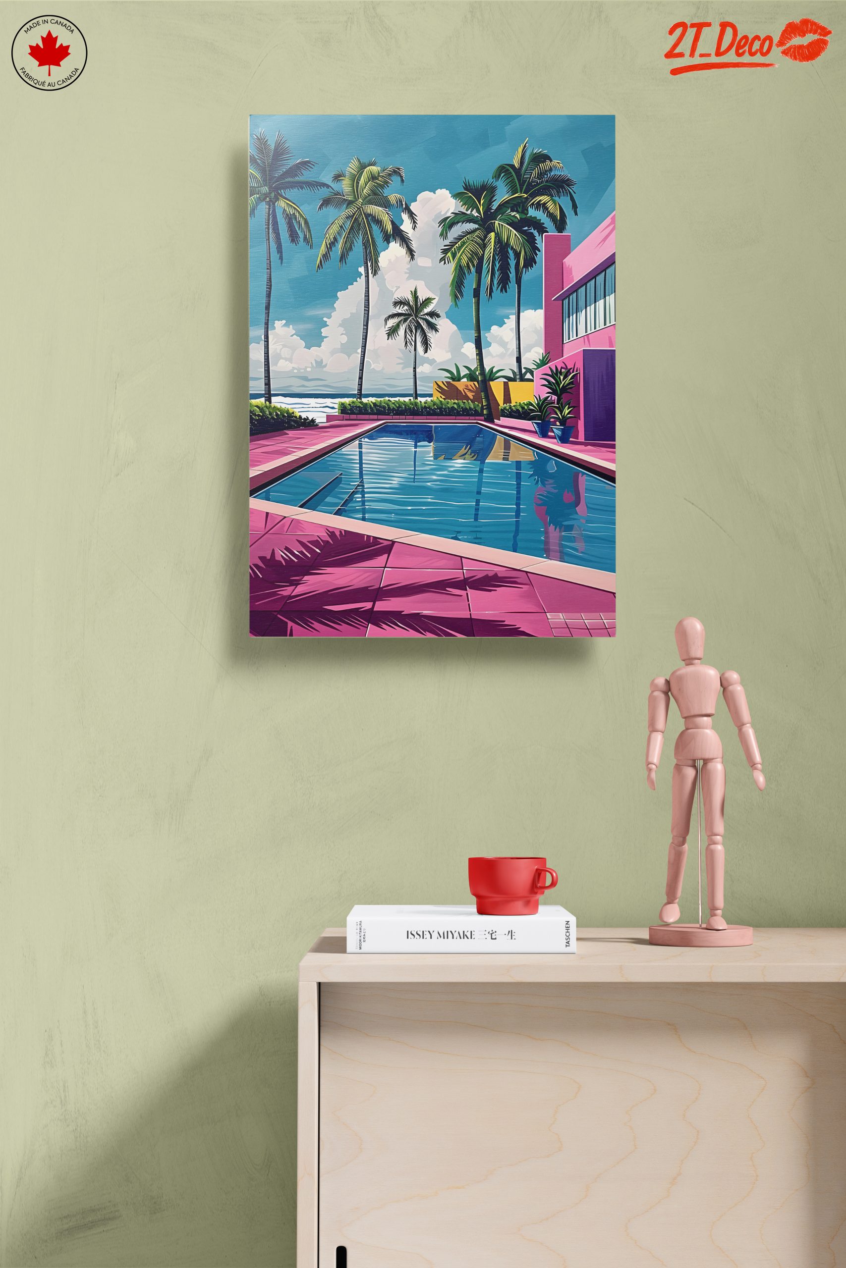 Tropical Poolside Paradise with Palm Trees - Image 14