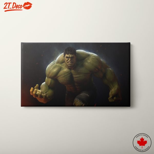 Dynamic Hulk Art Depicting Strength and Fury