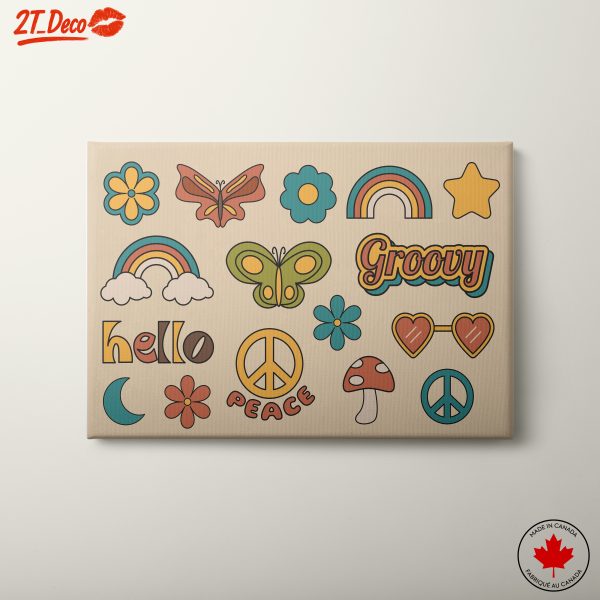 Retro Psychedelic Wall Art for Groovy Decor