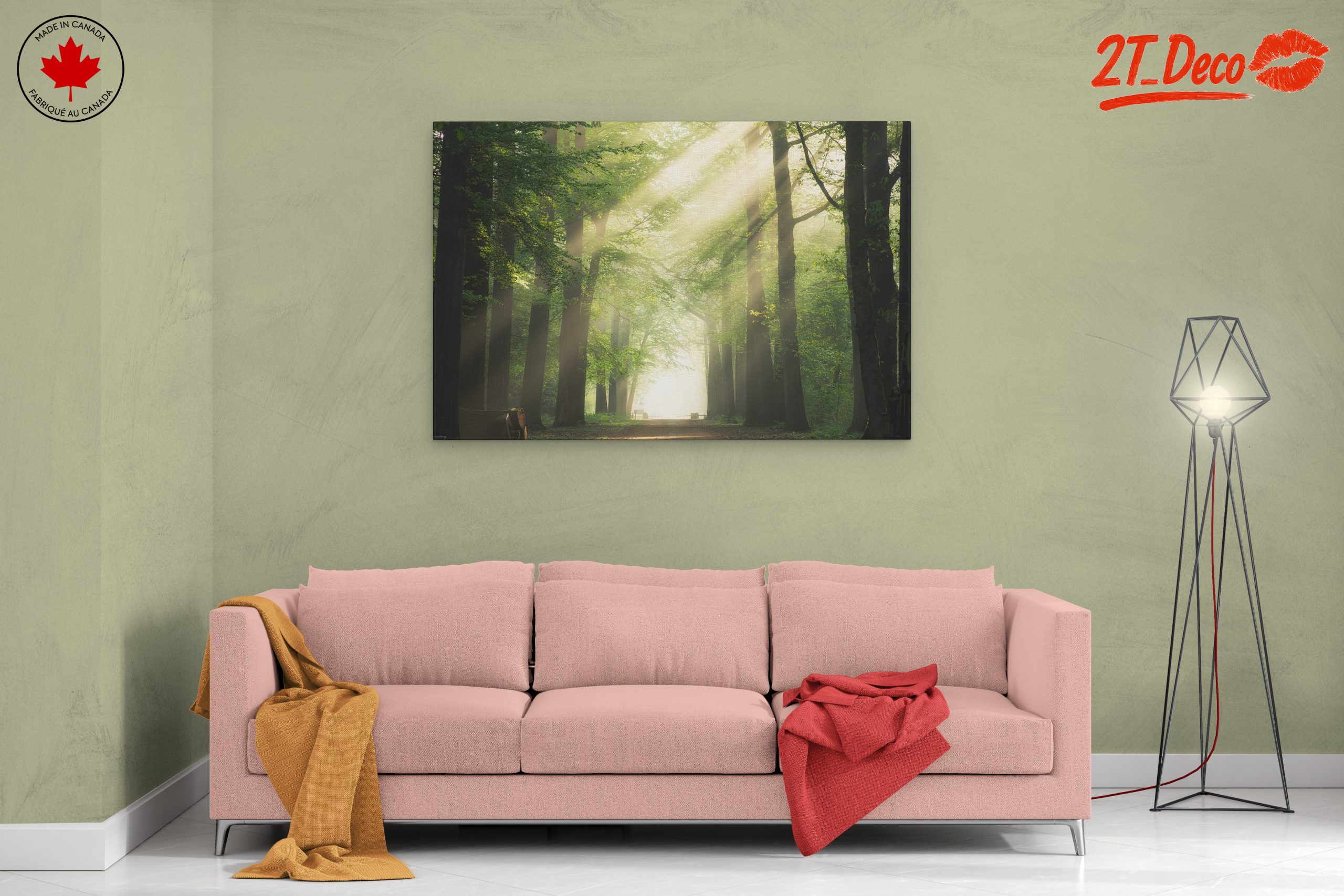 Misty Forest Path With Sunlight - Image 2