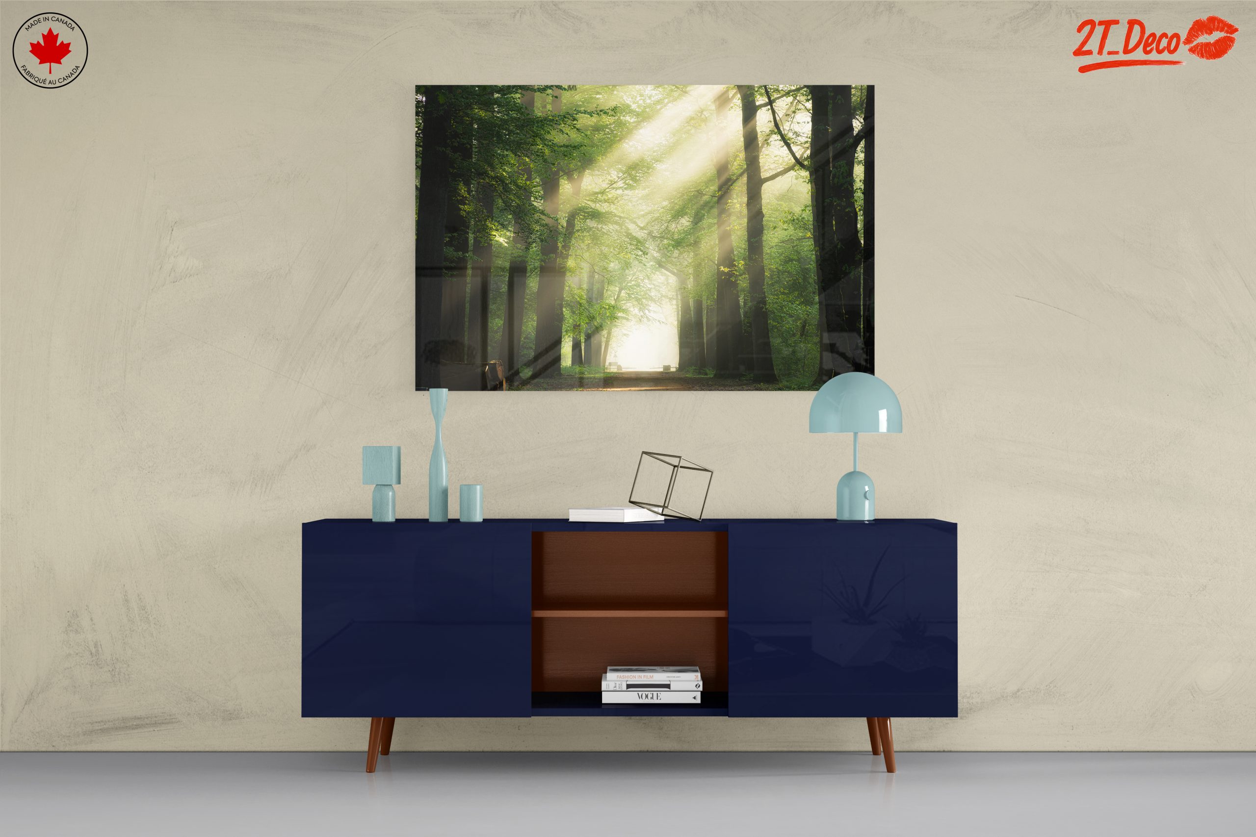 Misty Forest Path With Sunlight - Image 8