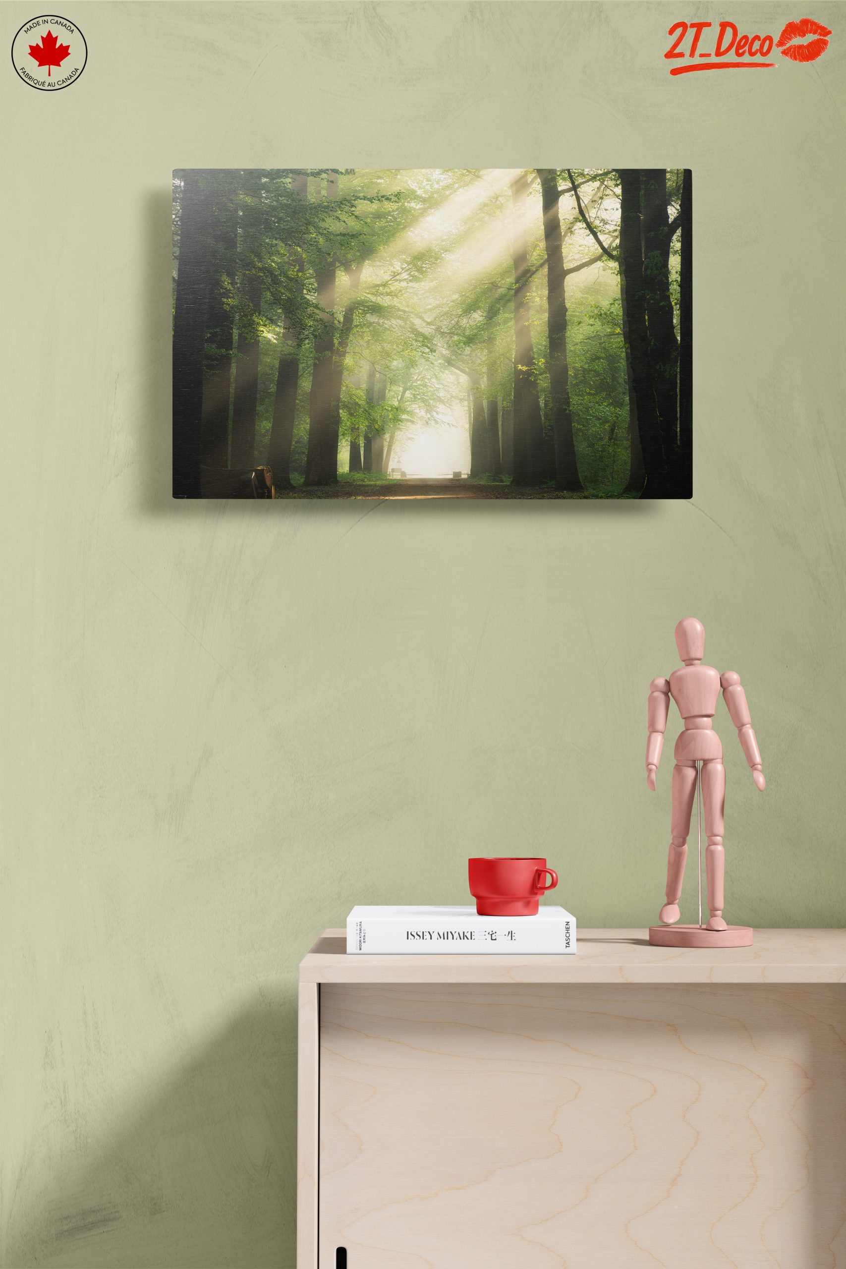 Misty Forest Path With Sunlight - Image 14