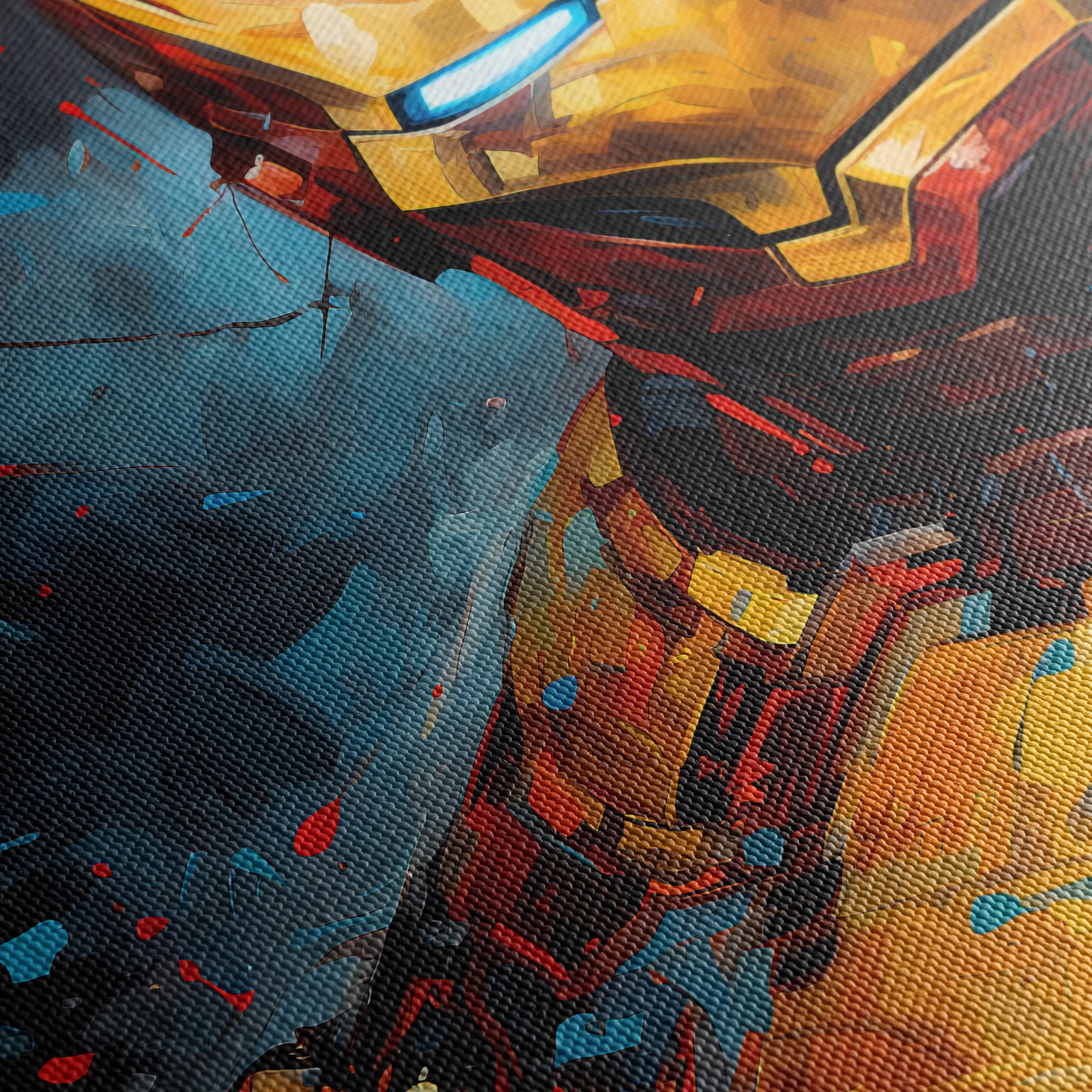 Iron Man Artwork Featuring Bold Colors and Dynamic Style - Image 5