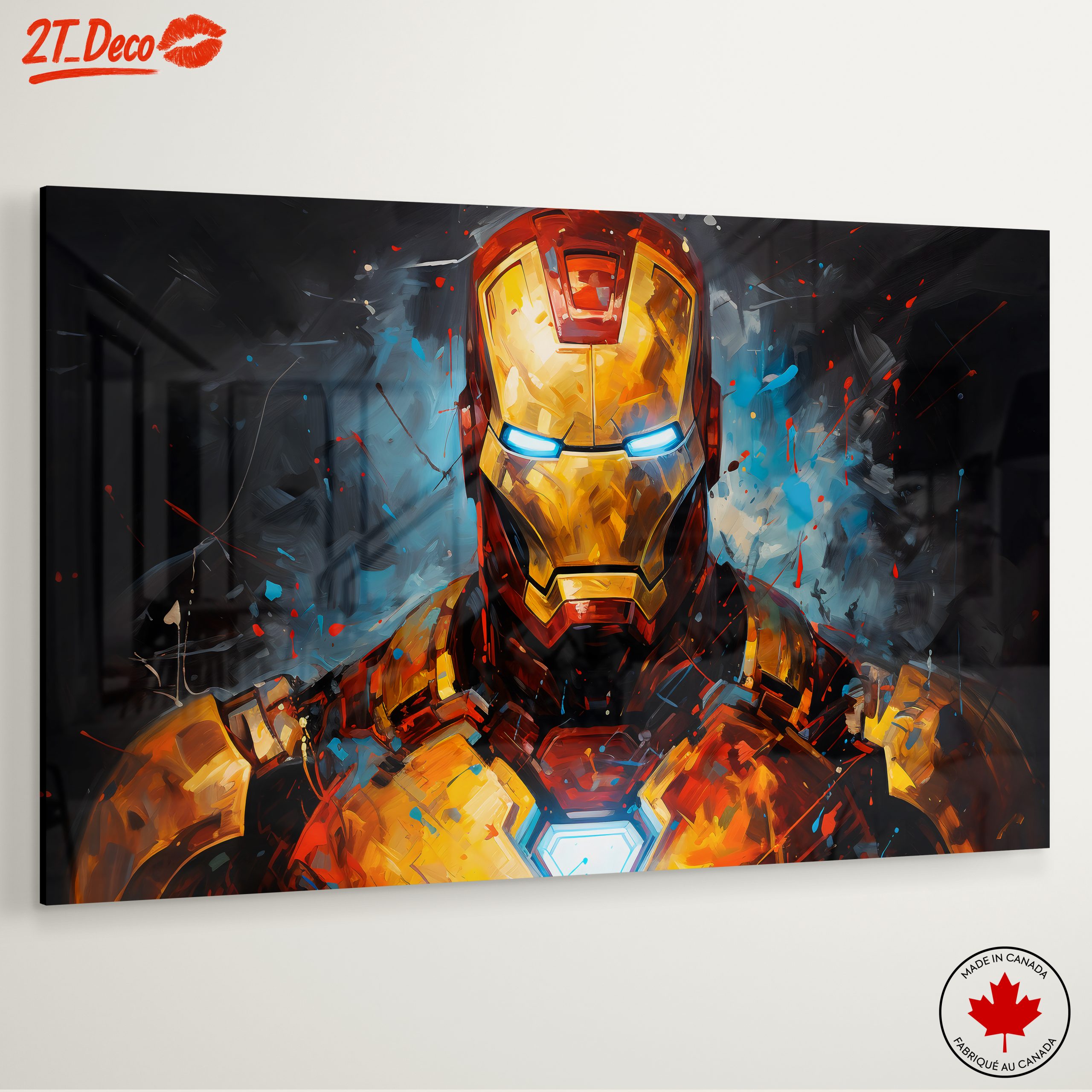 Iron Man Artwork Featuring Bold Colors and Dynamic Style - Image 6