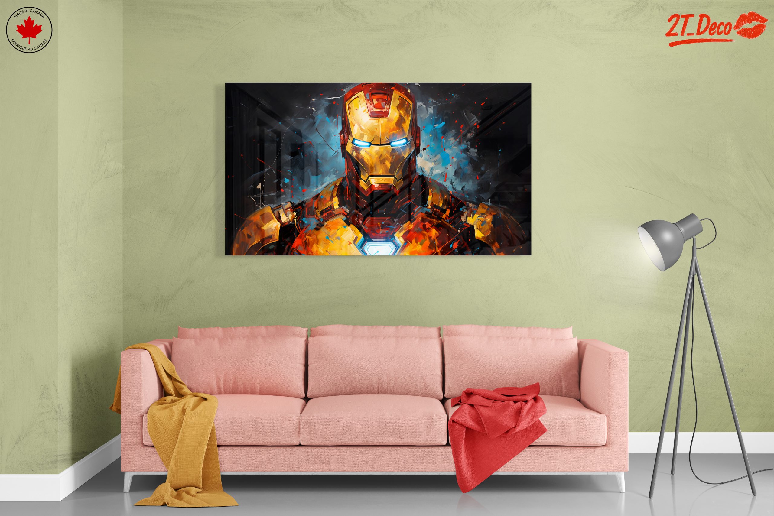 Iron Man Artwork Featuring Bold Colors and Dynamic Style - Image 7