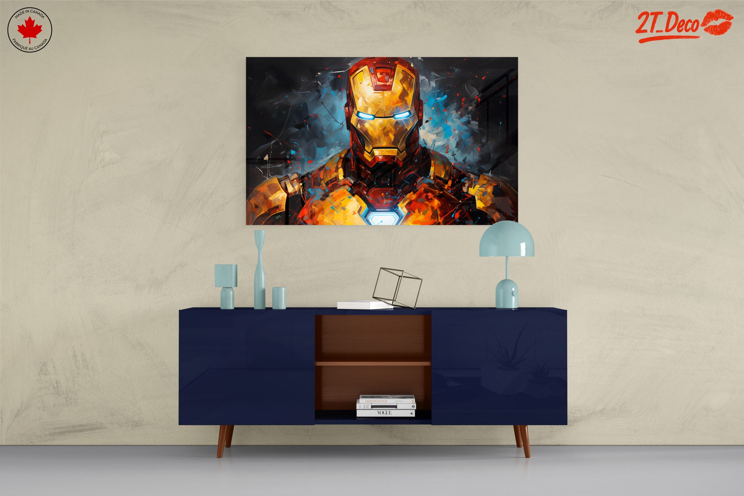 Iron Man Artwork Featuring Bold Colors and Dynamic Style - Image 8