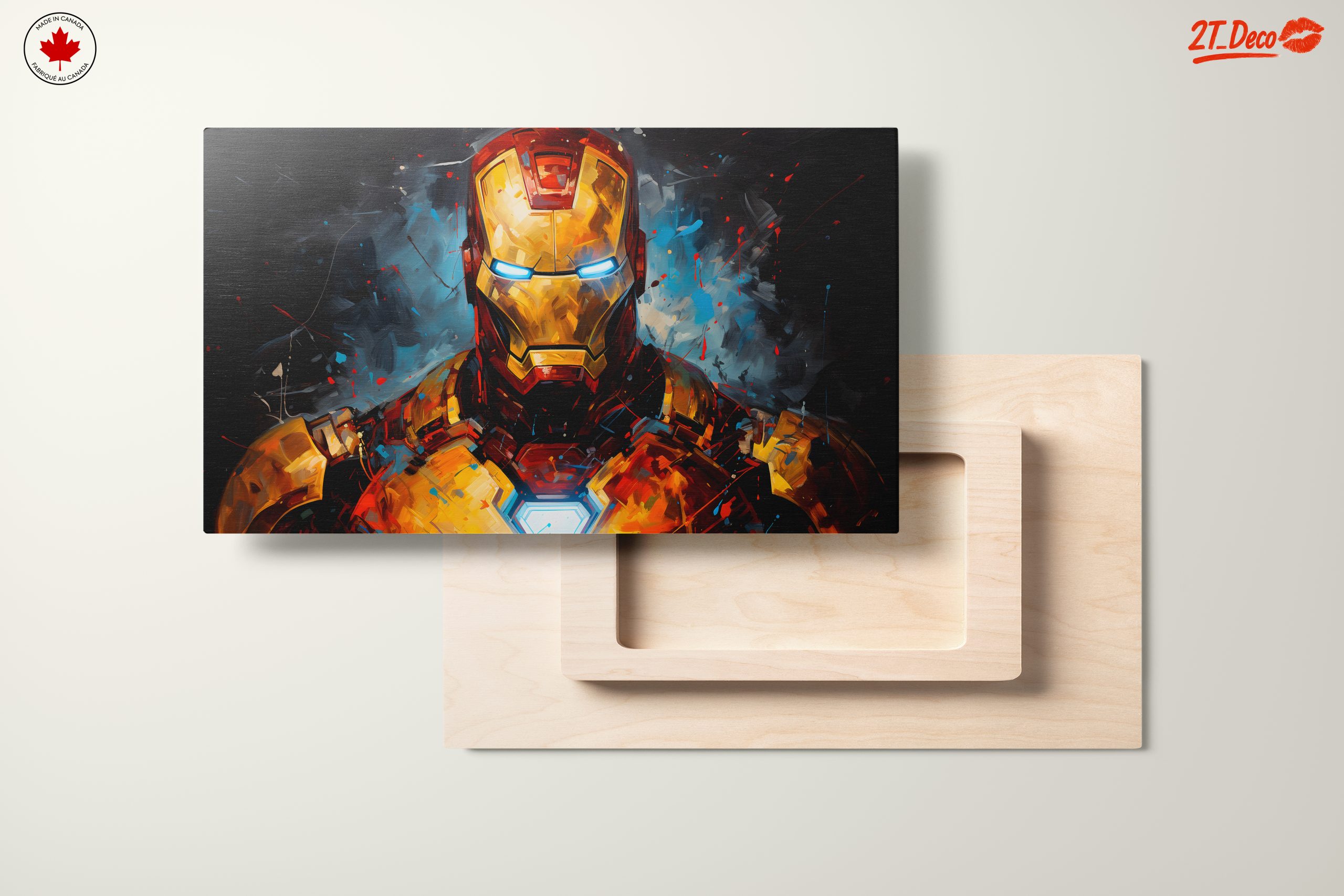 Iron Man Artwork Featuring Bold Colors and Dynamic Style - Image 11