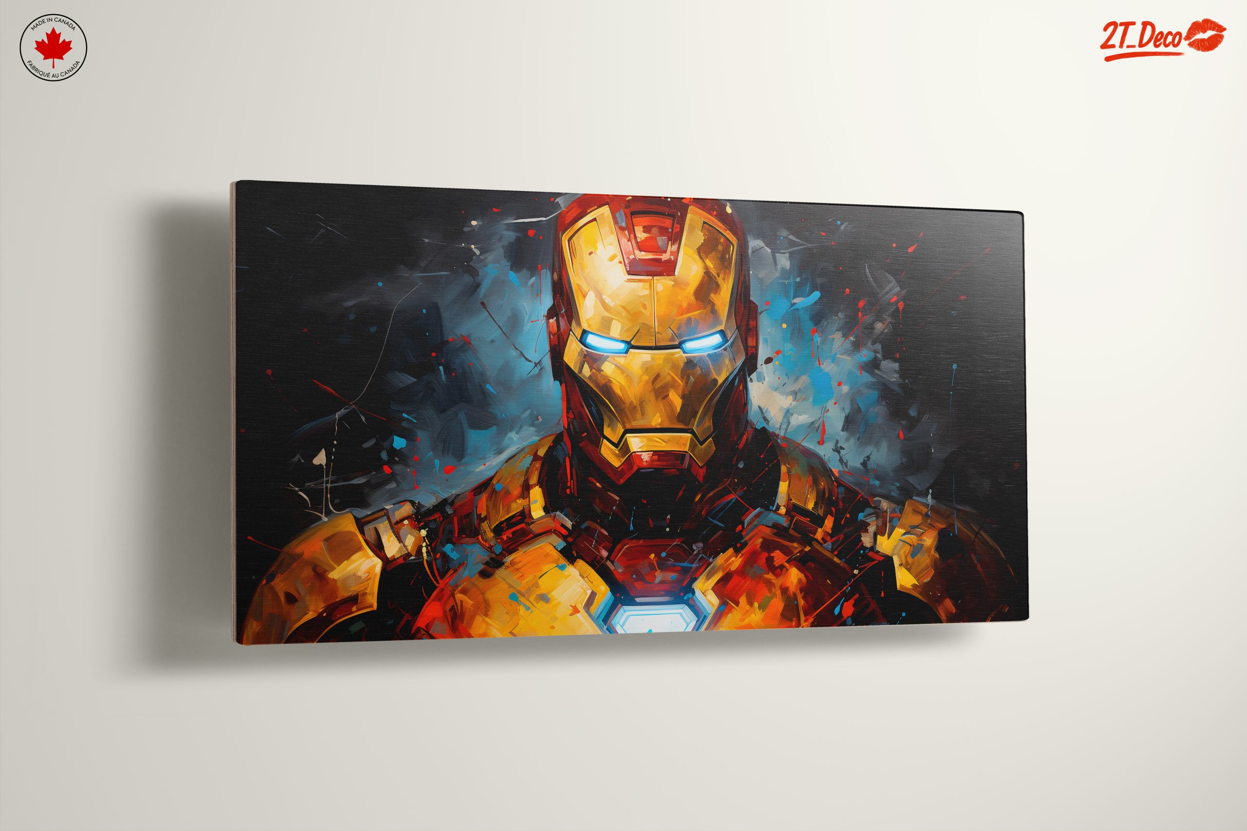 Iron Man Artwork Featuring Bold Colors and Dynamic Style - Image 13