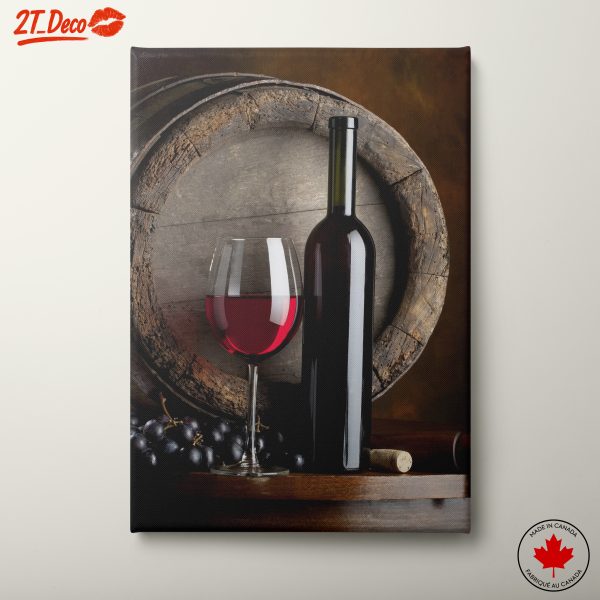 Elegant Wine Glass and Bottle Still Life