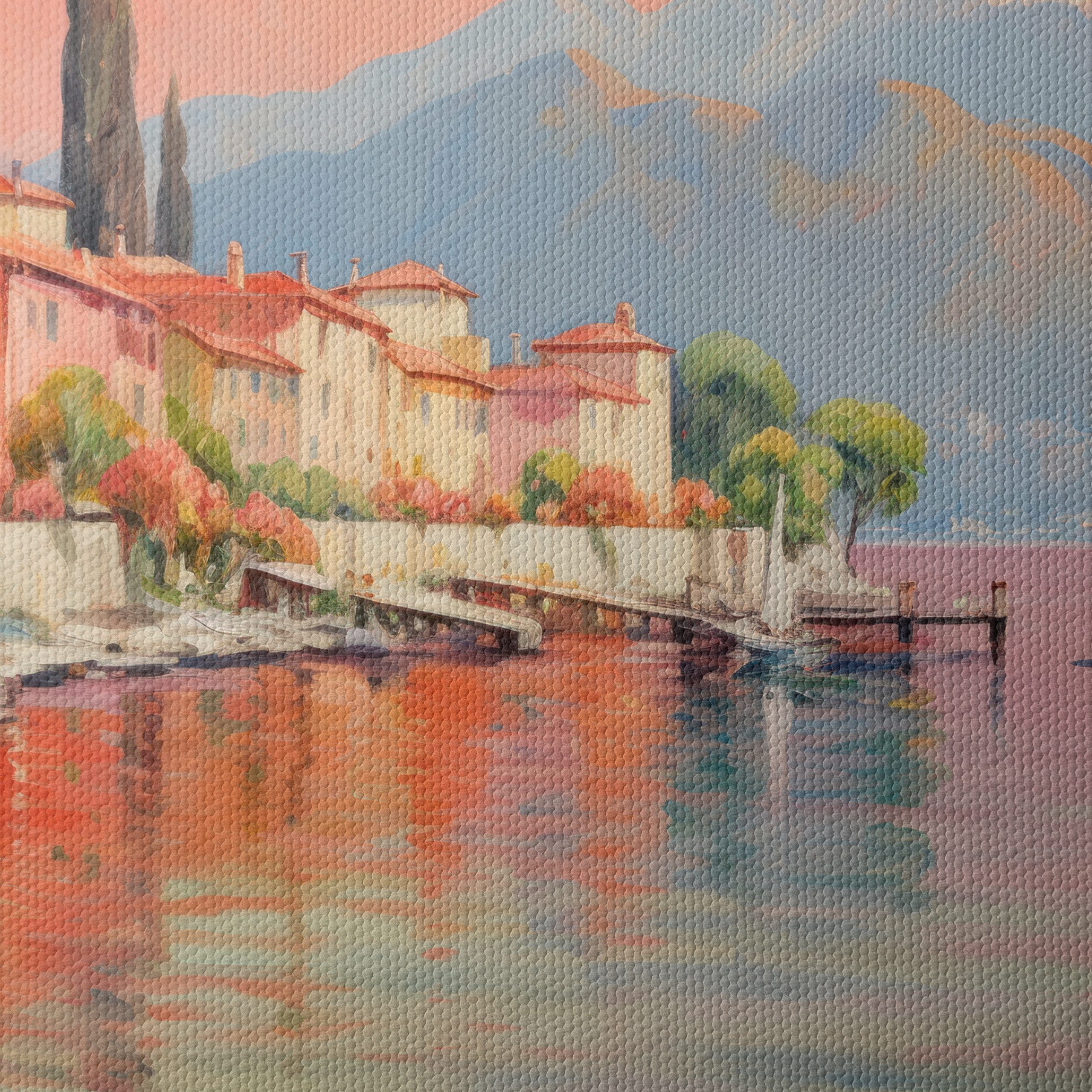 Serene Lakeside Adventure Landscape Artwork - Image 4
