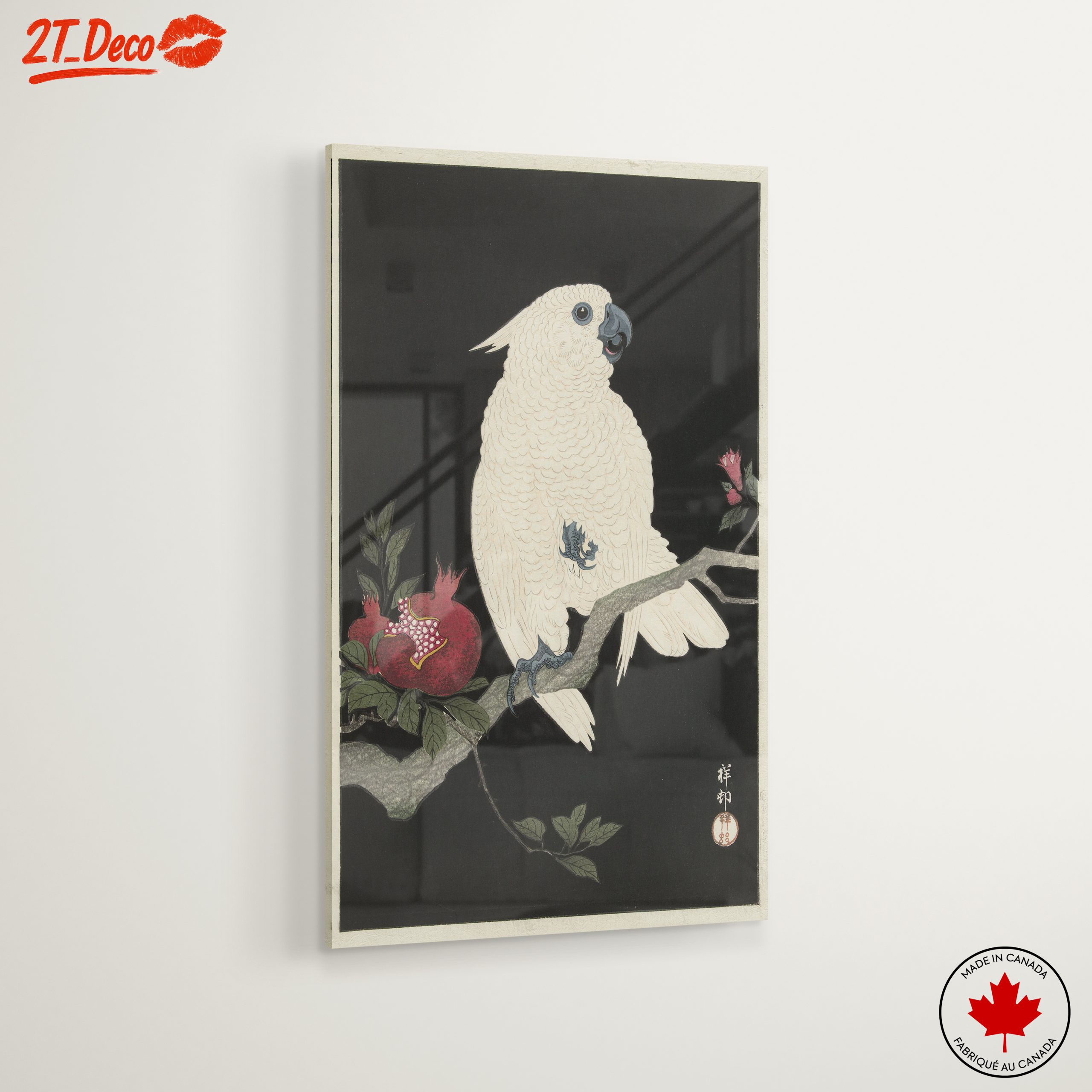 Elegant White Bird on Branch - Image 6
