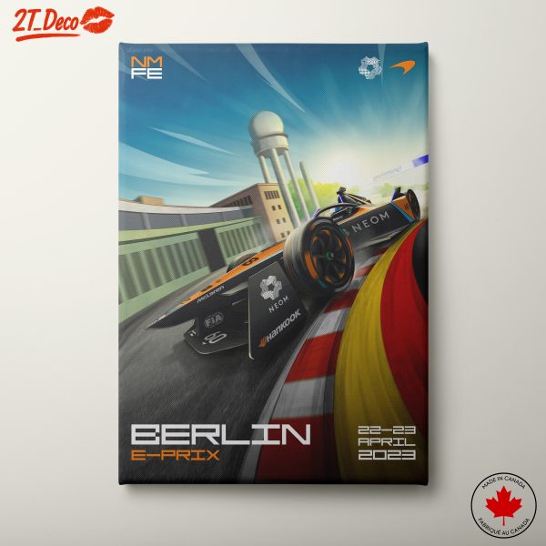 Berlin E-Prix Racing Action Art