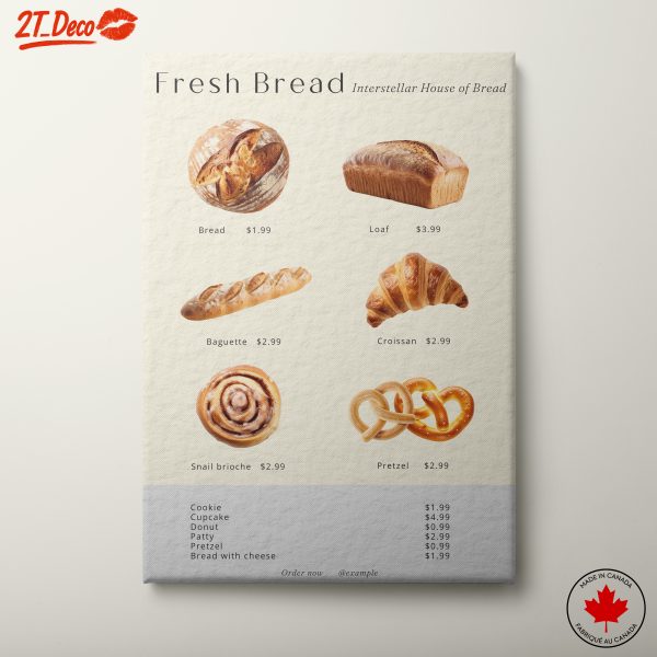 Fresh Breads Still Life Display