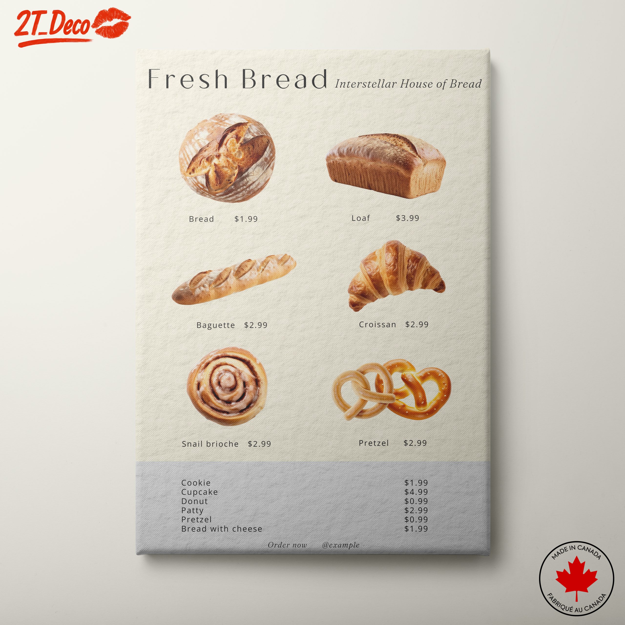 Fresh Breads Still Life Display