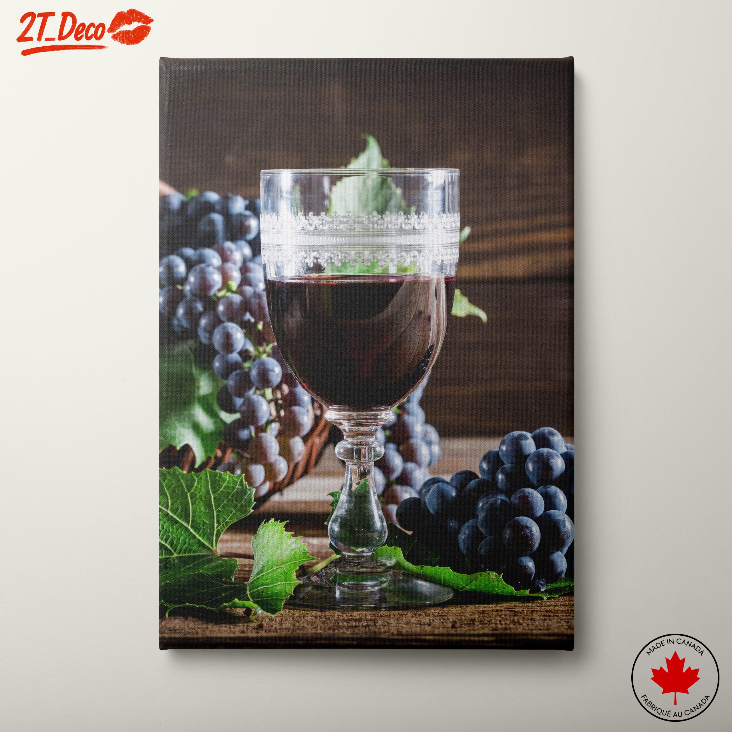 Elegant Wine Still Life with Grapes