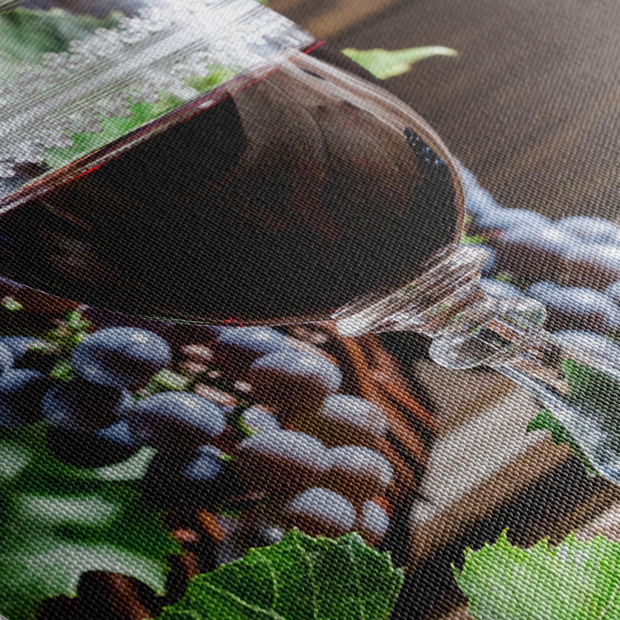 Elegant Wine Still Life with Grapes - Image 5