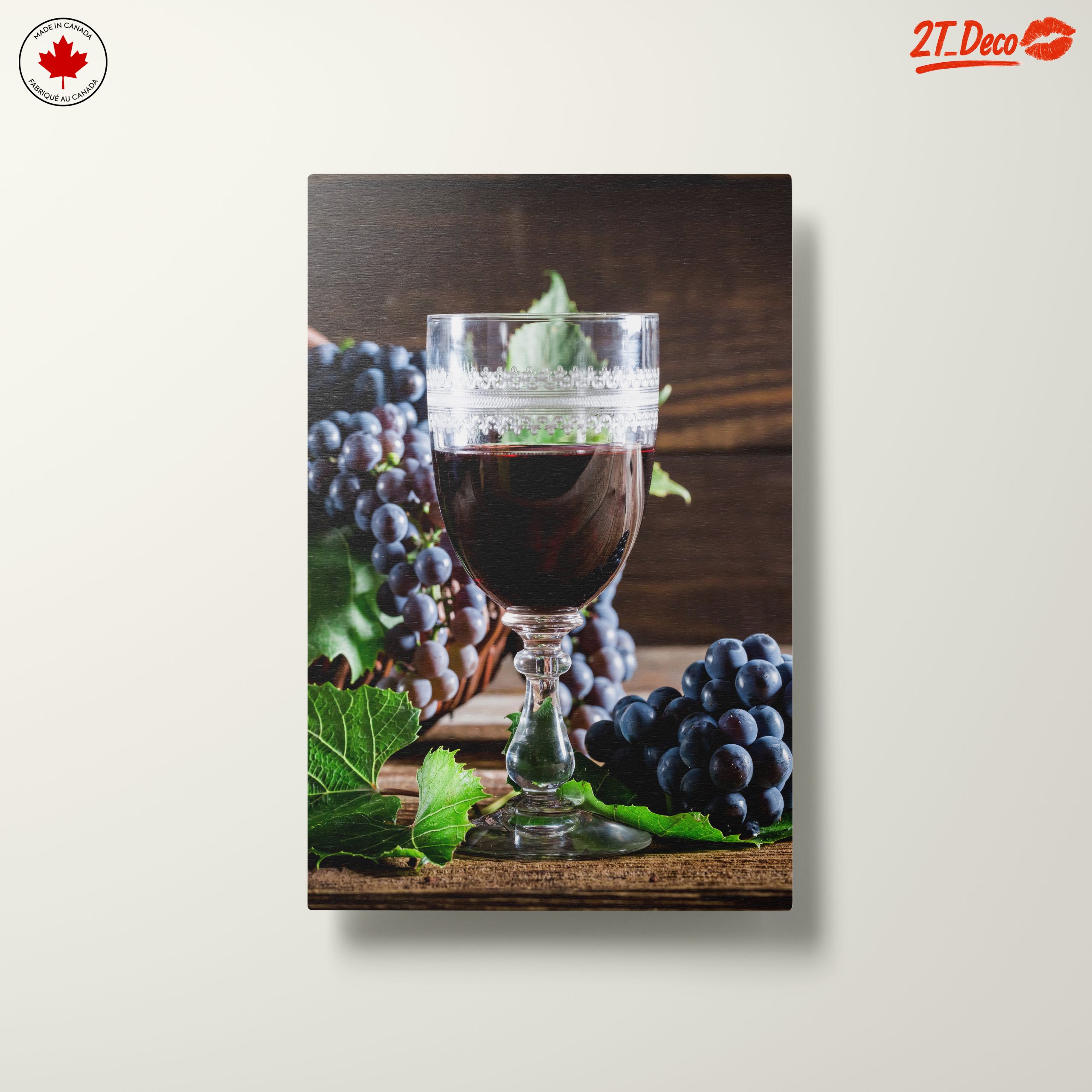 Elegant Wine Still Life with Grapes - Image 10