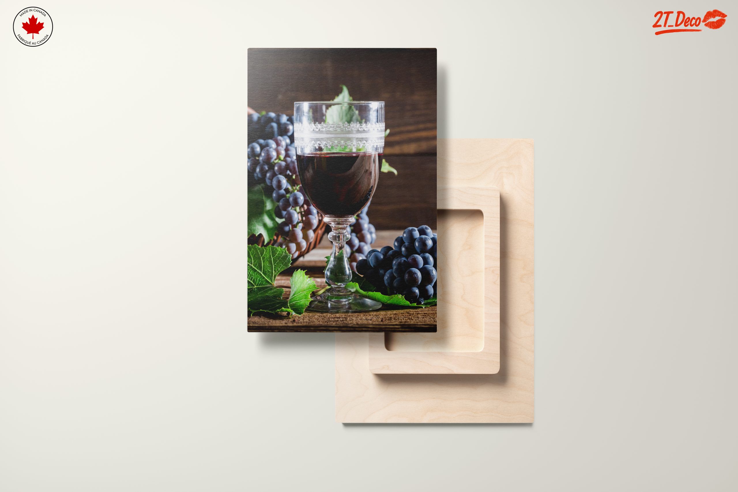 Elegant Wine Still Life with Grapes - Image 11