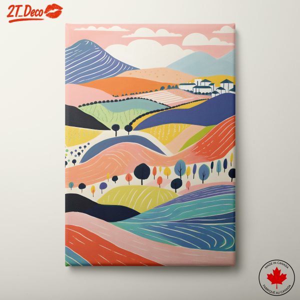 Vibrant Playful Abstract Landscape Art 2