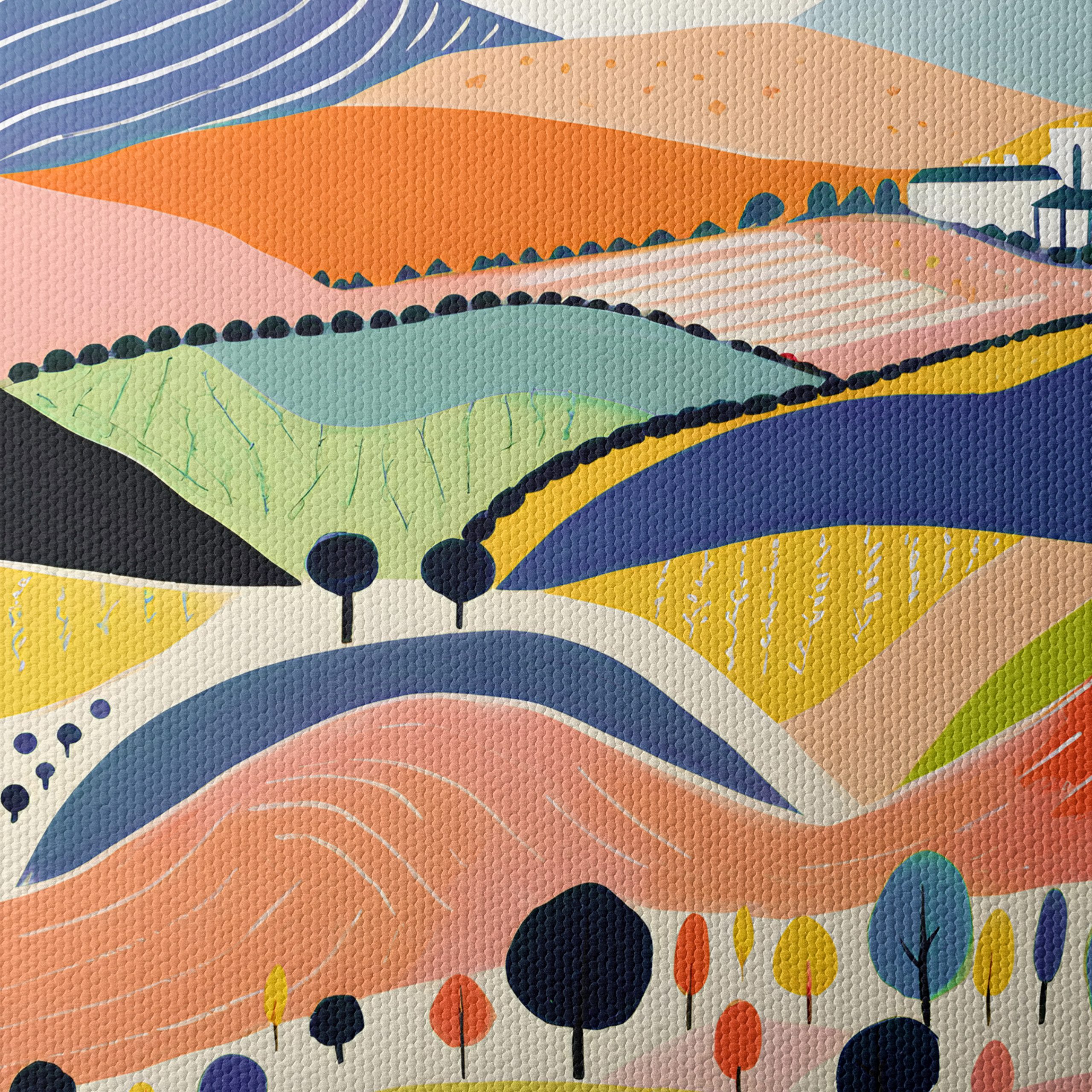 Vibrant Playful Abstract Landscape Art 2 - Image 4