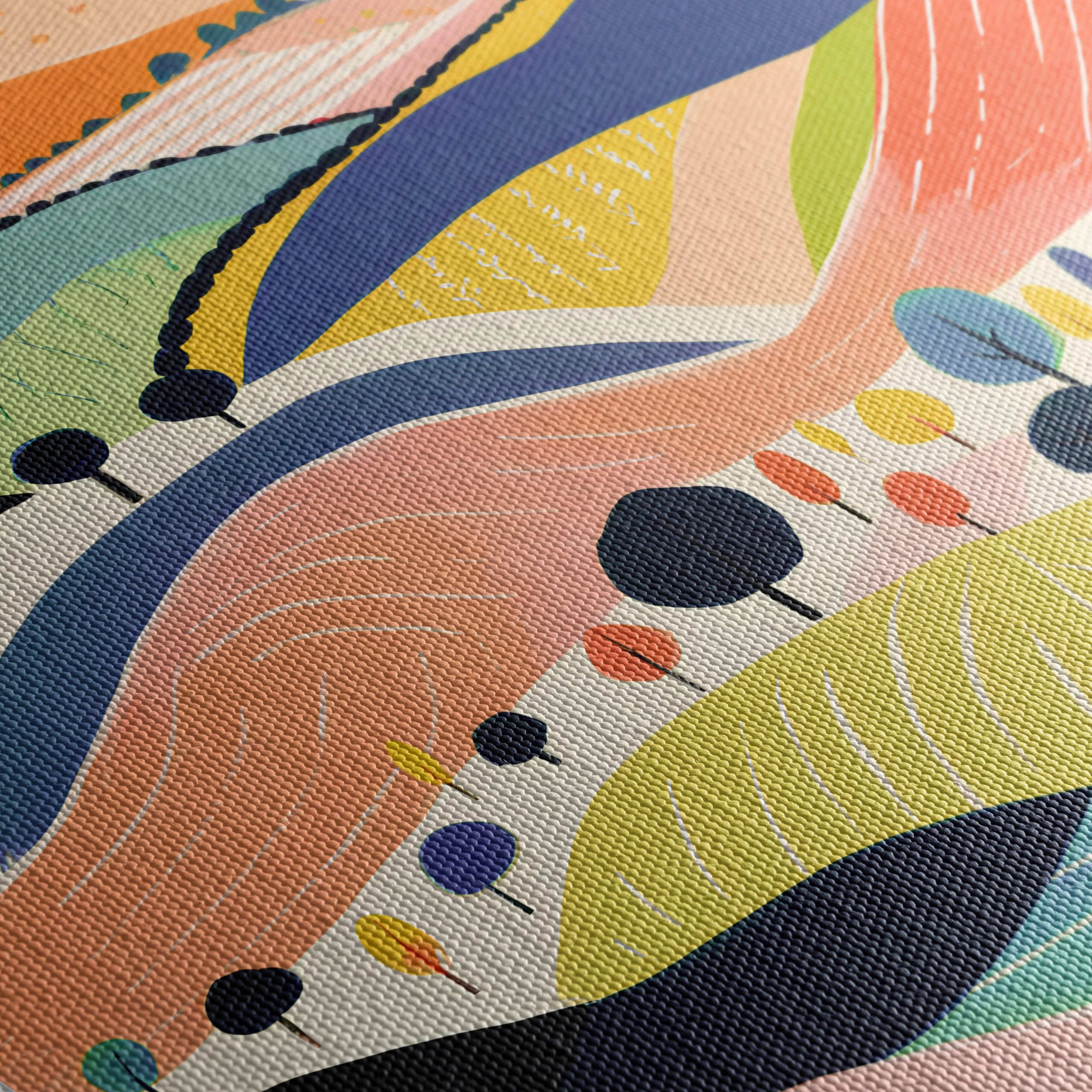 Vibrant Playful Abstract Landscape Art 2 - Image 5