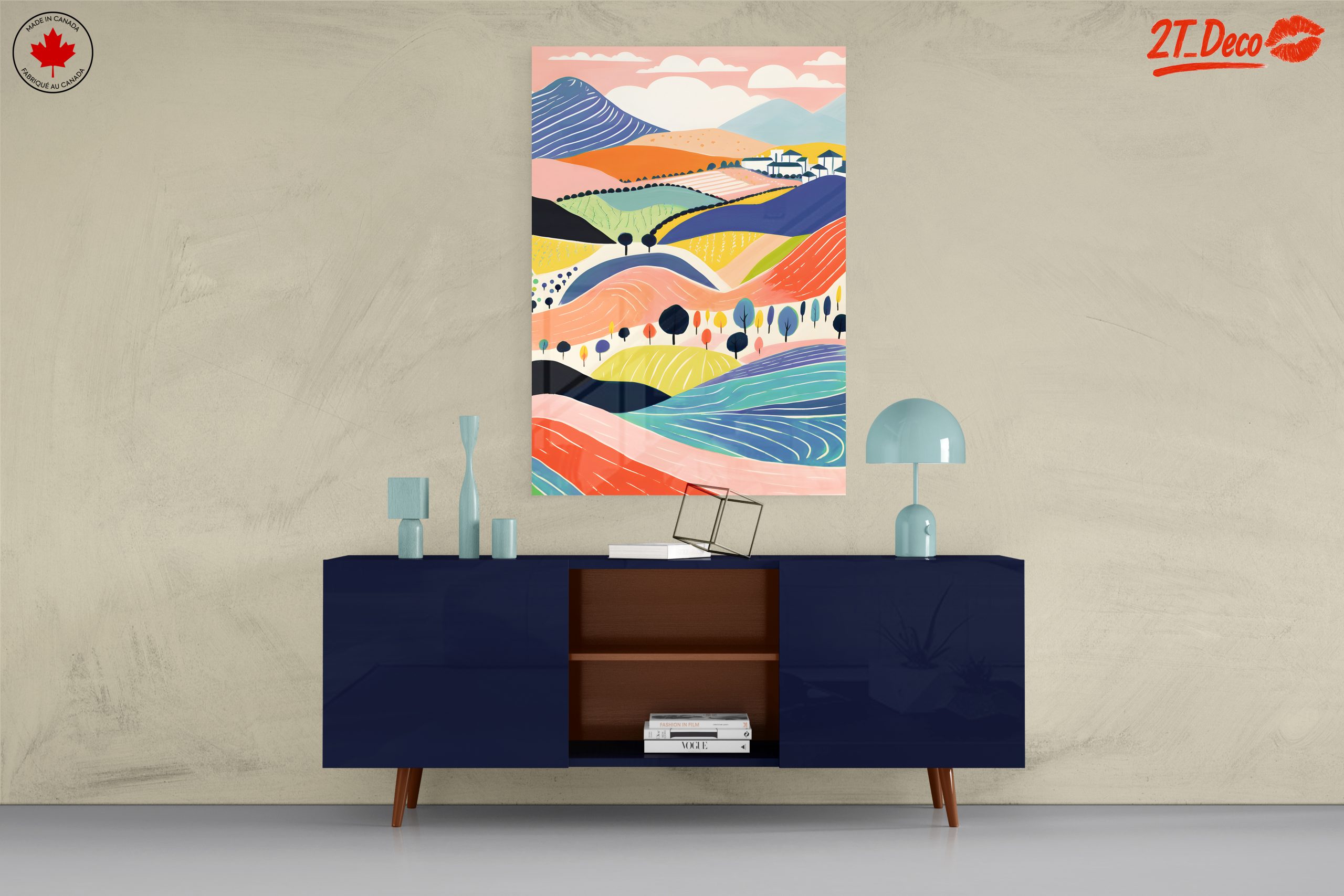 Vibrant Playful Abstract Landscape Art 2 - Image 8