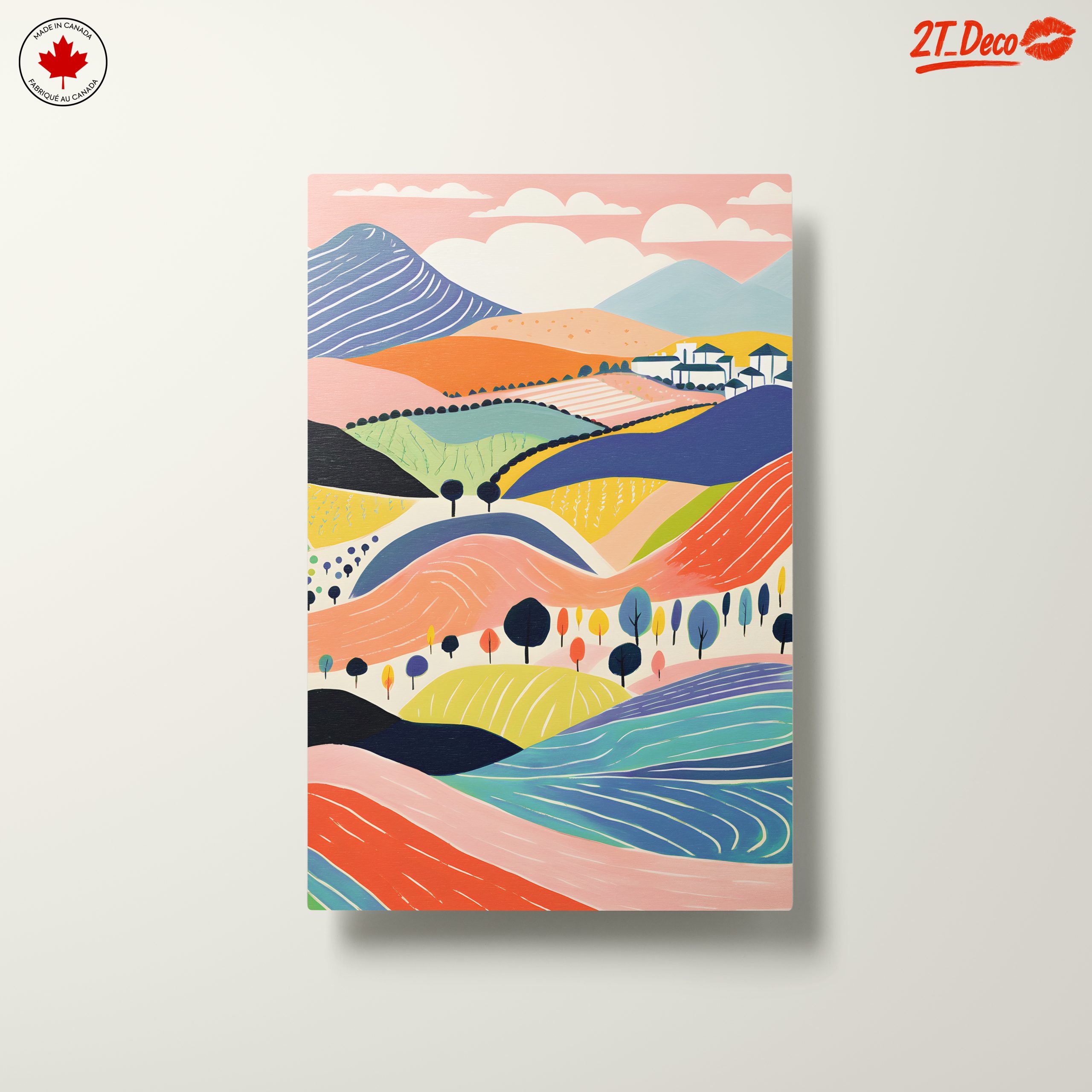 Vibrant Playful Abstract Landscape Art 2 - Image 10
