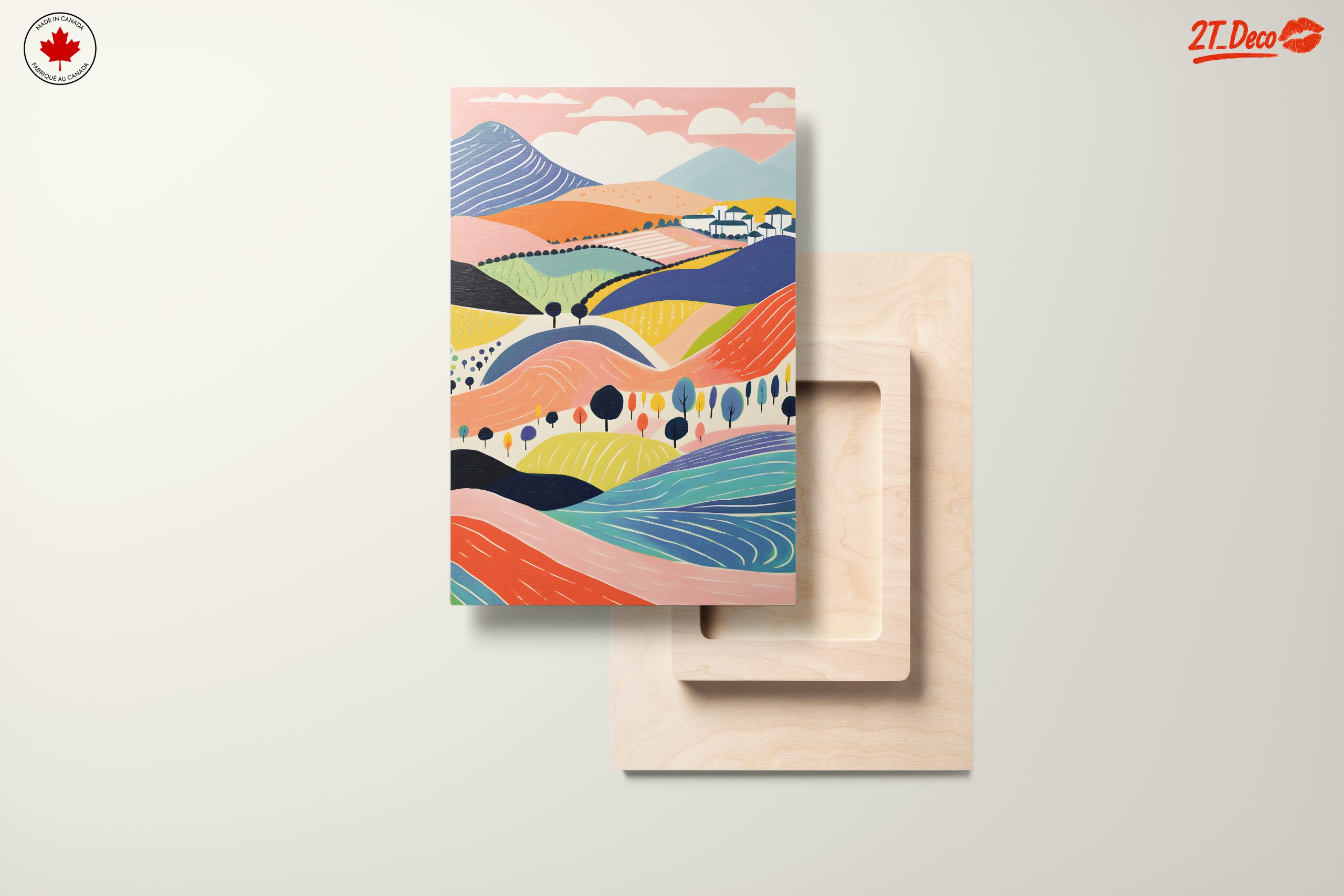 Vibrant Playful Abstract Landscape Art 2 - Image 11