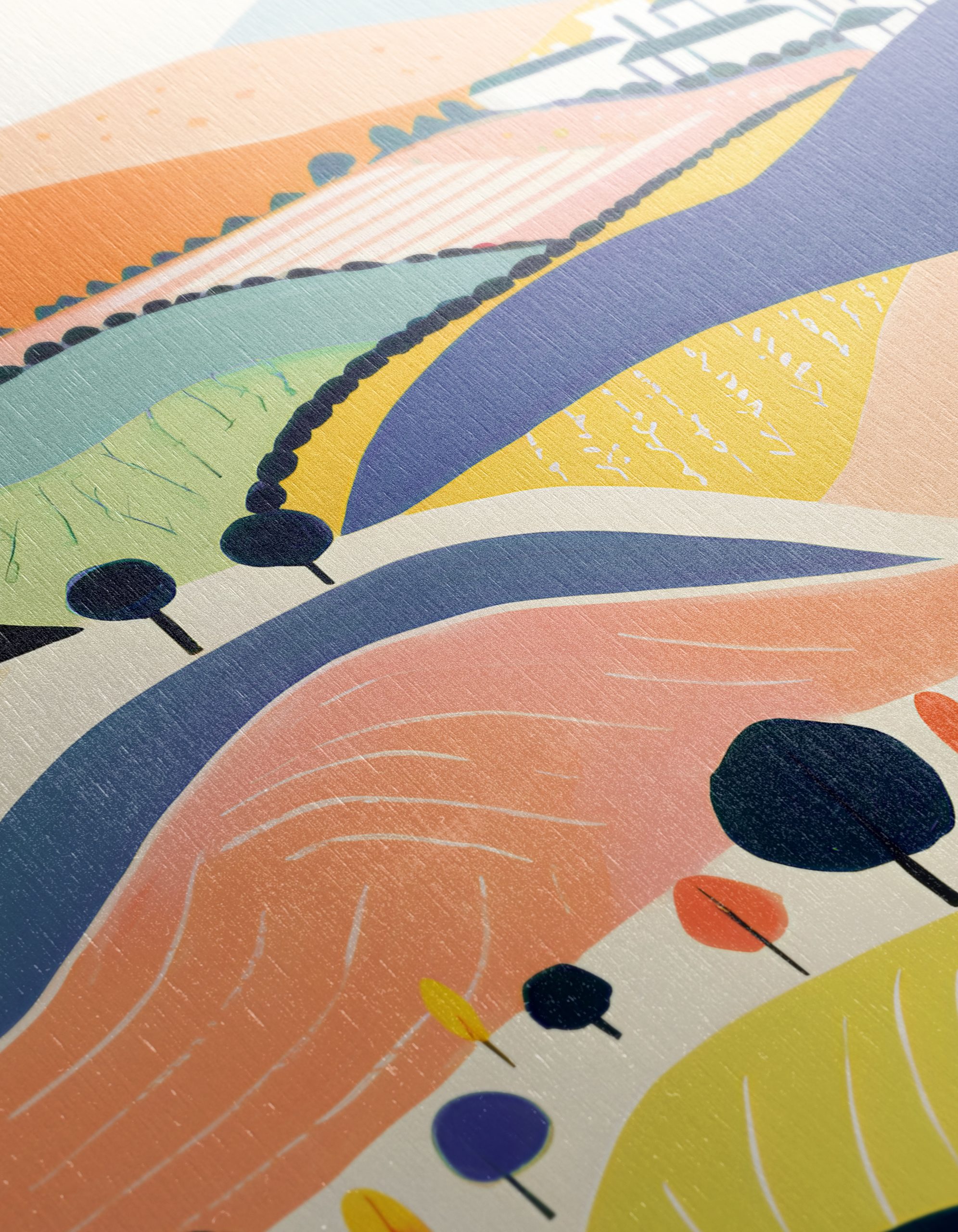 Vibrant Playful Abstract Landscape Art 2 - Image 12