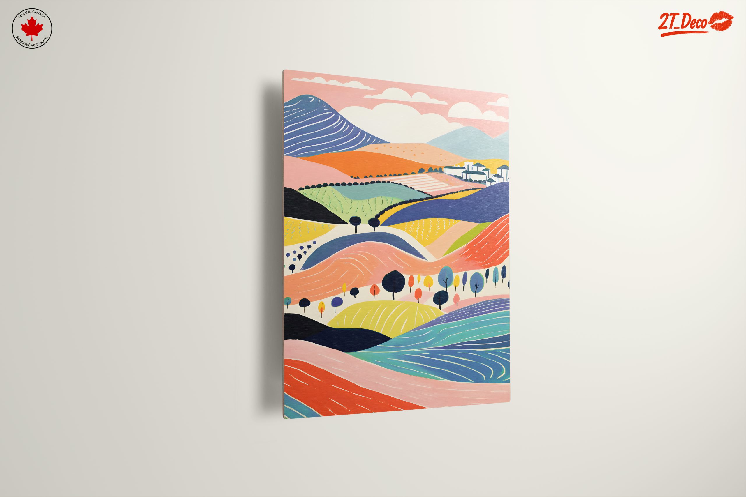 Vibrant Playful Abstract Landscape Art 2 - Image 13