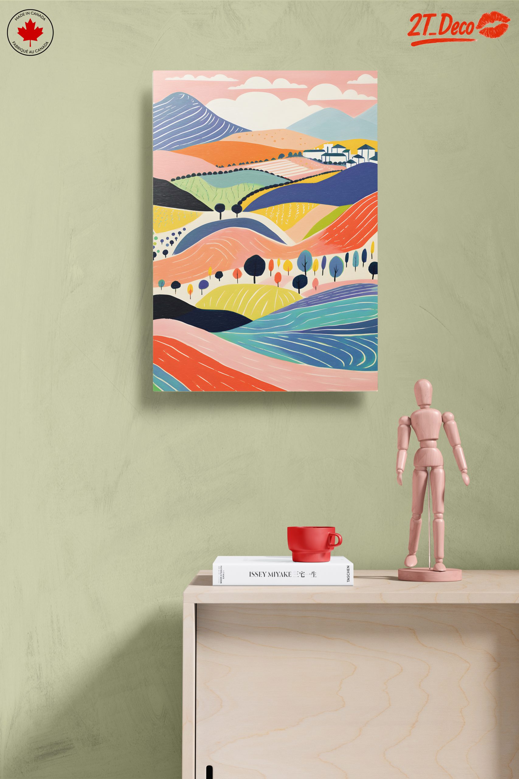 Vibrant Playful Abstract Landscape Art 2 - Image 14