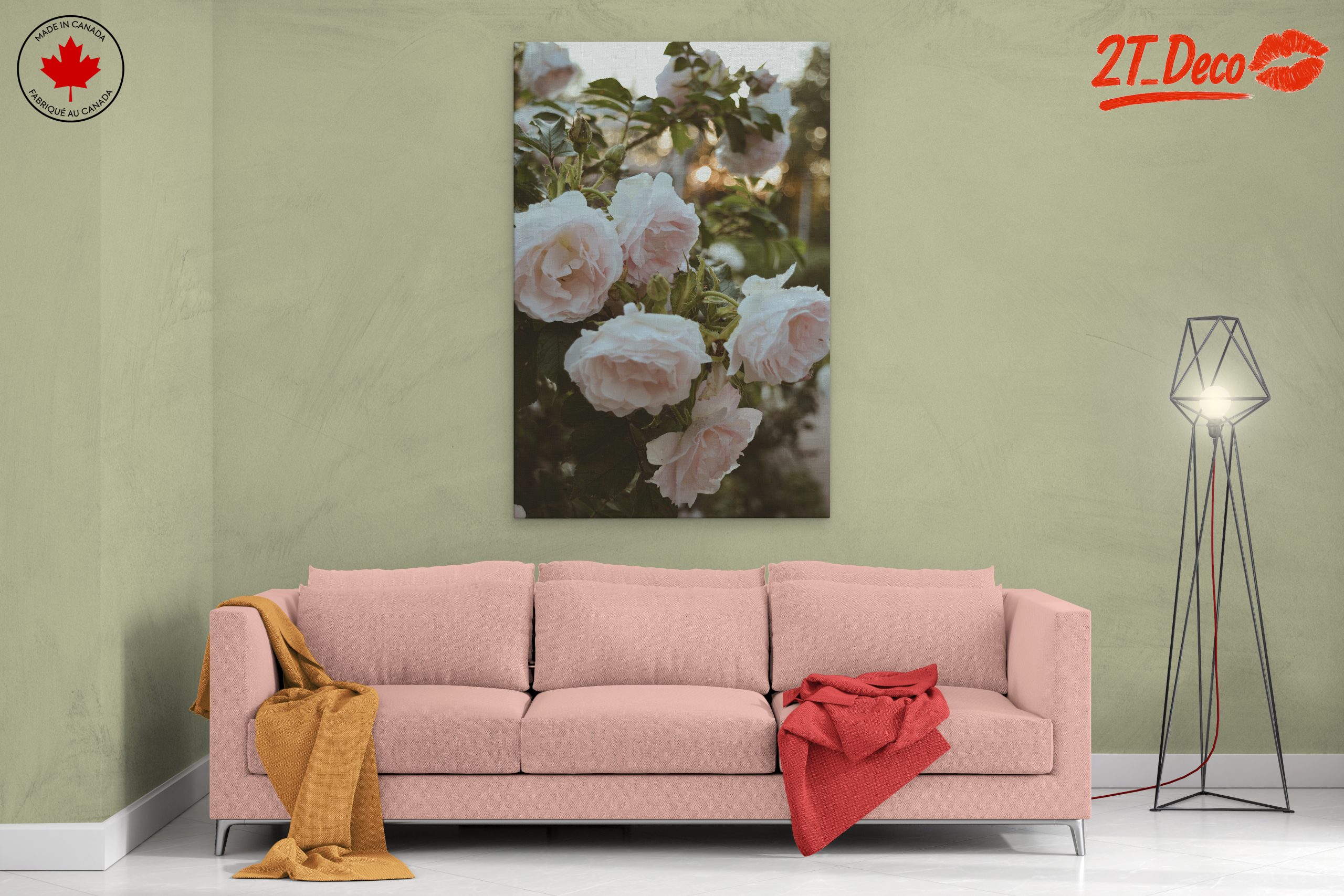 Delicate Pink Roses in Bloom - Image 2