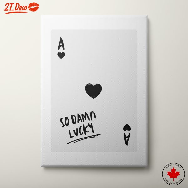 Stylish Playing Card Artwork with Heart Symbol