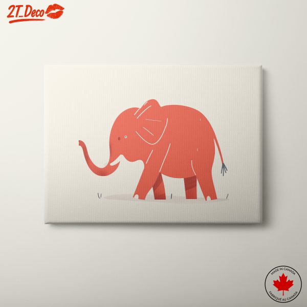 Stylized Cute Elephant Illustration