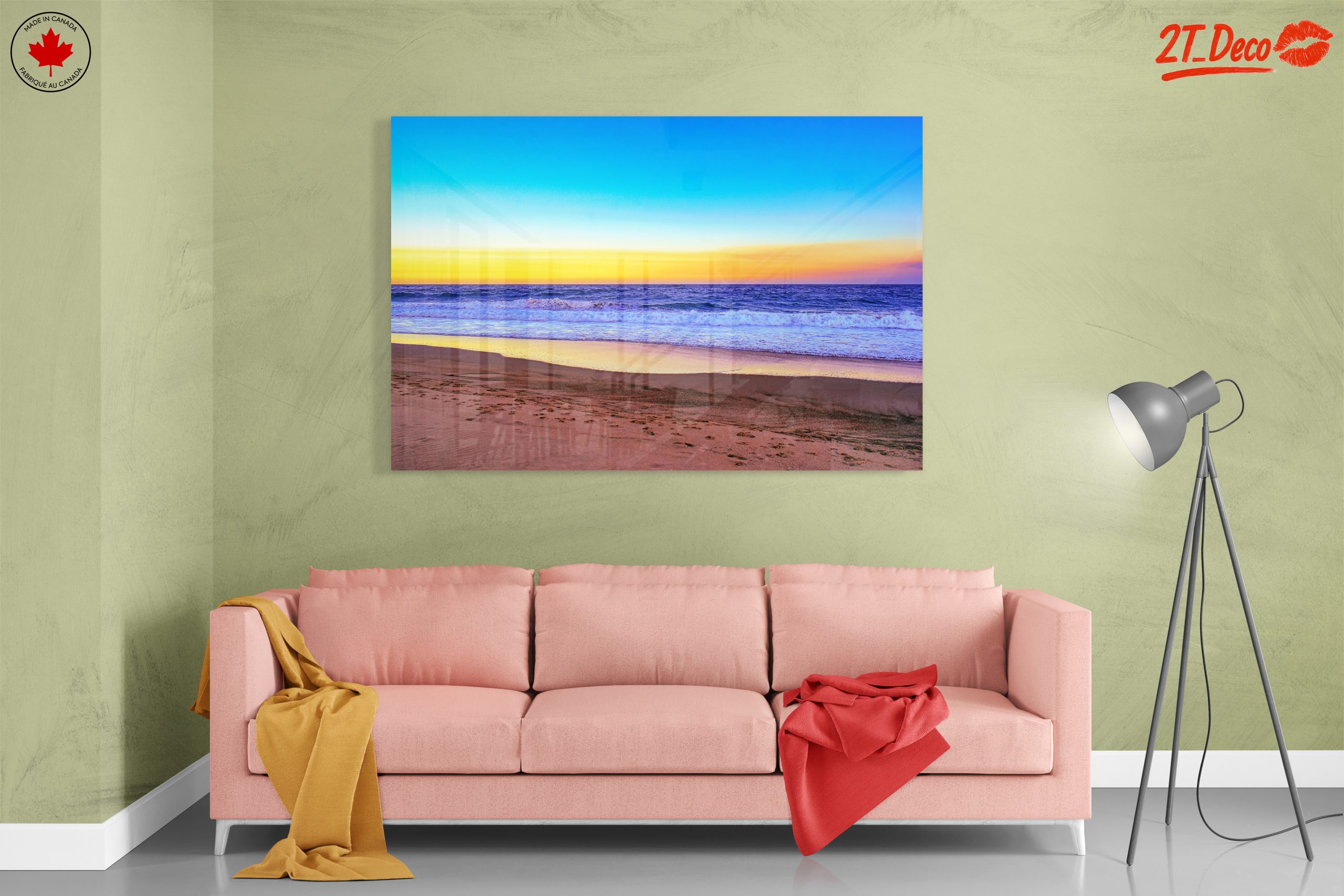 Vibrant Beach Sunset Over Water - Image 7