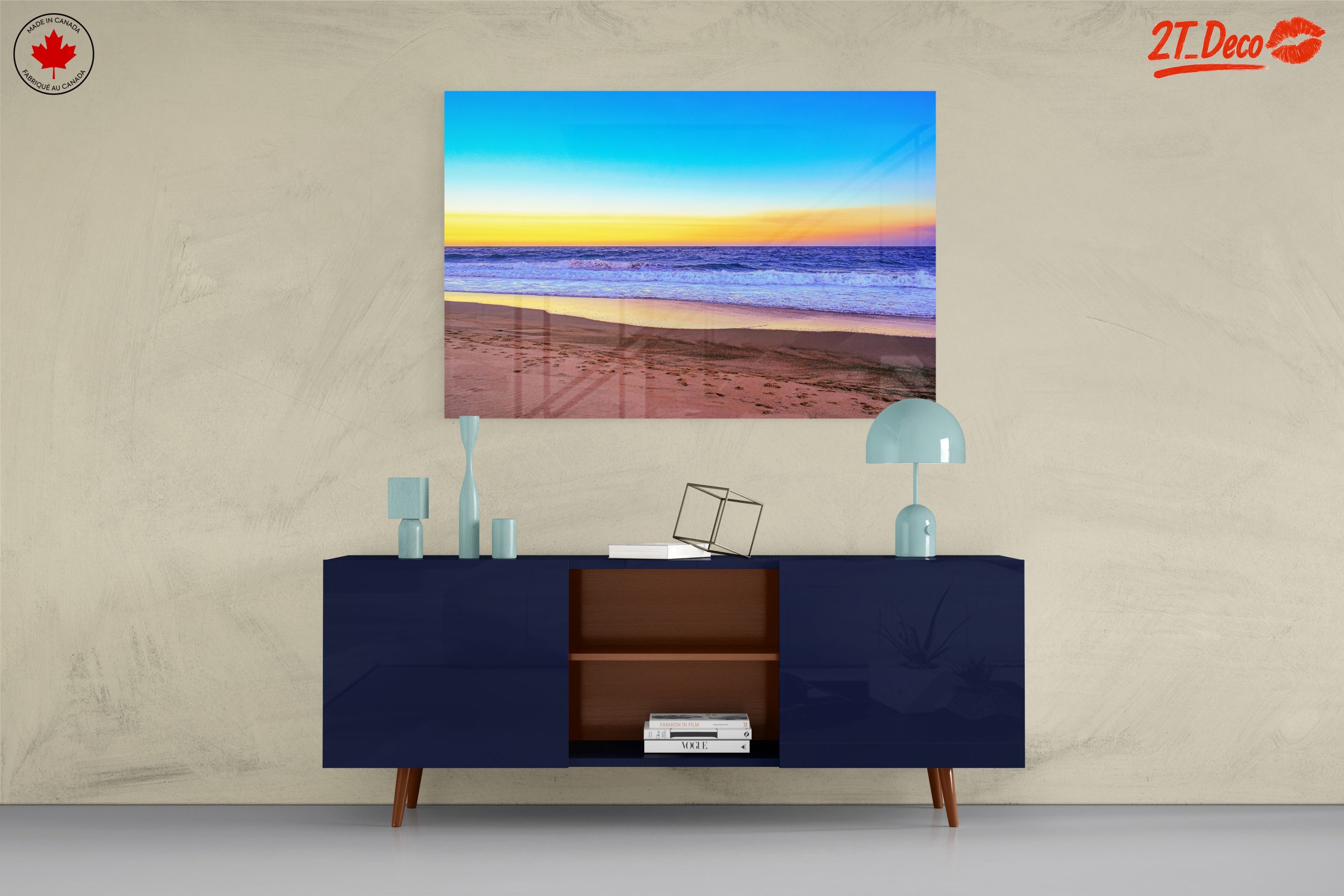 Vibrant Beach Sunset Over Water - Image 8