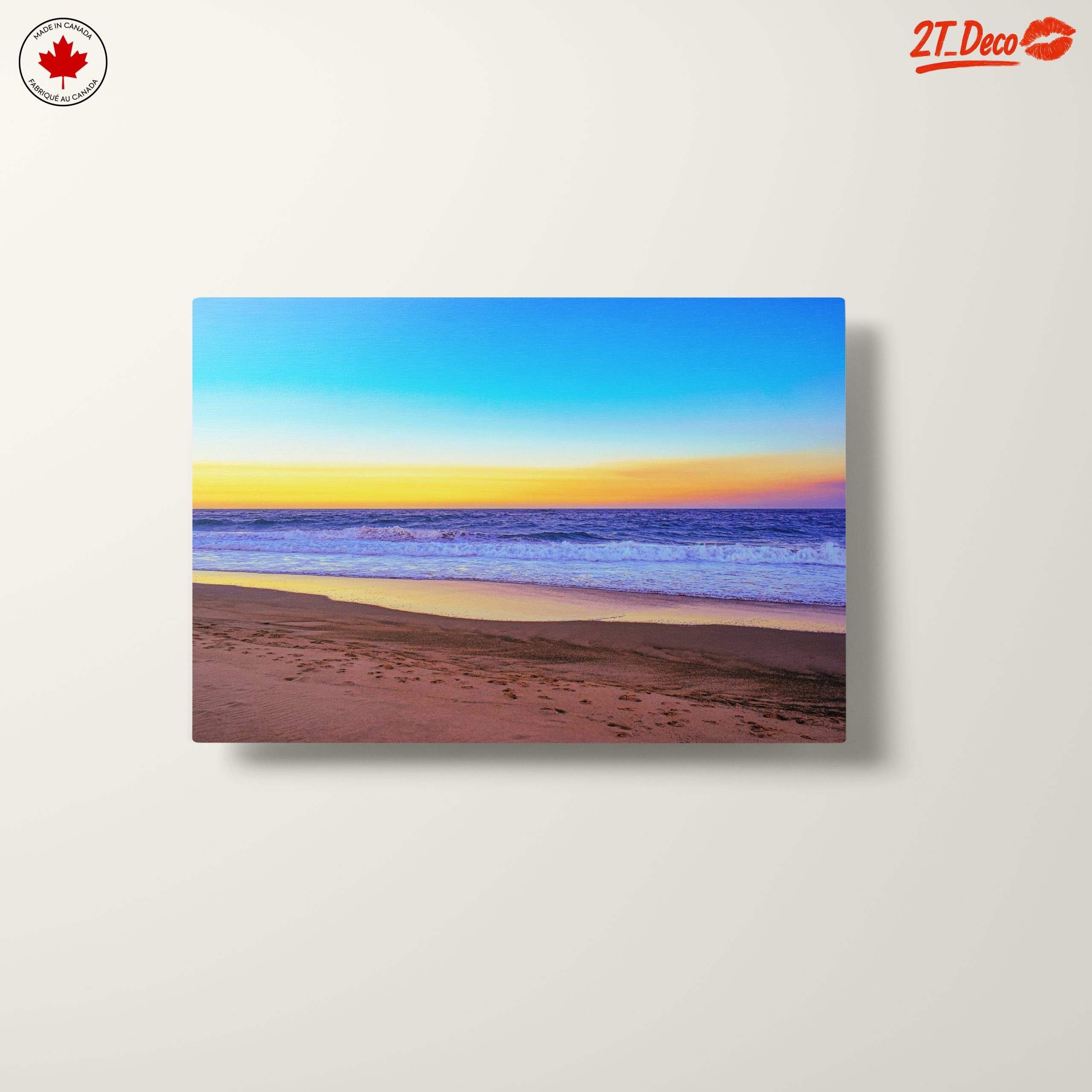 Vibrant Beach Sunset Over Water - Image 10